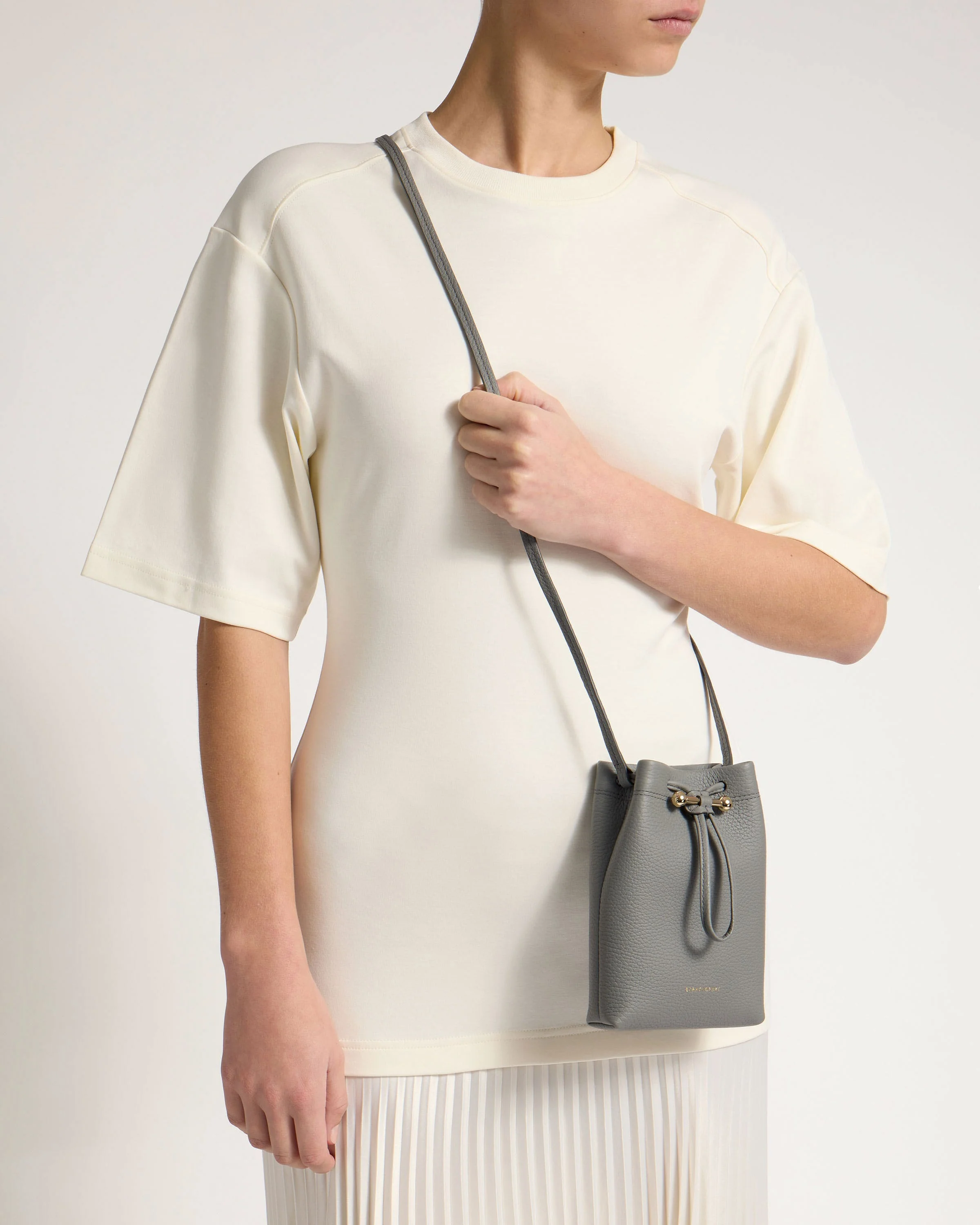 Osette Midi Pouch - Stone Grey