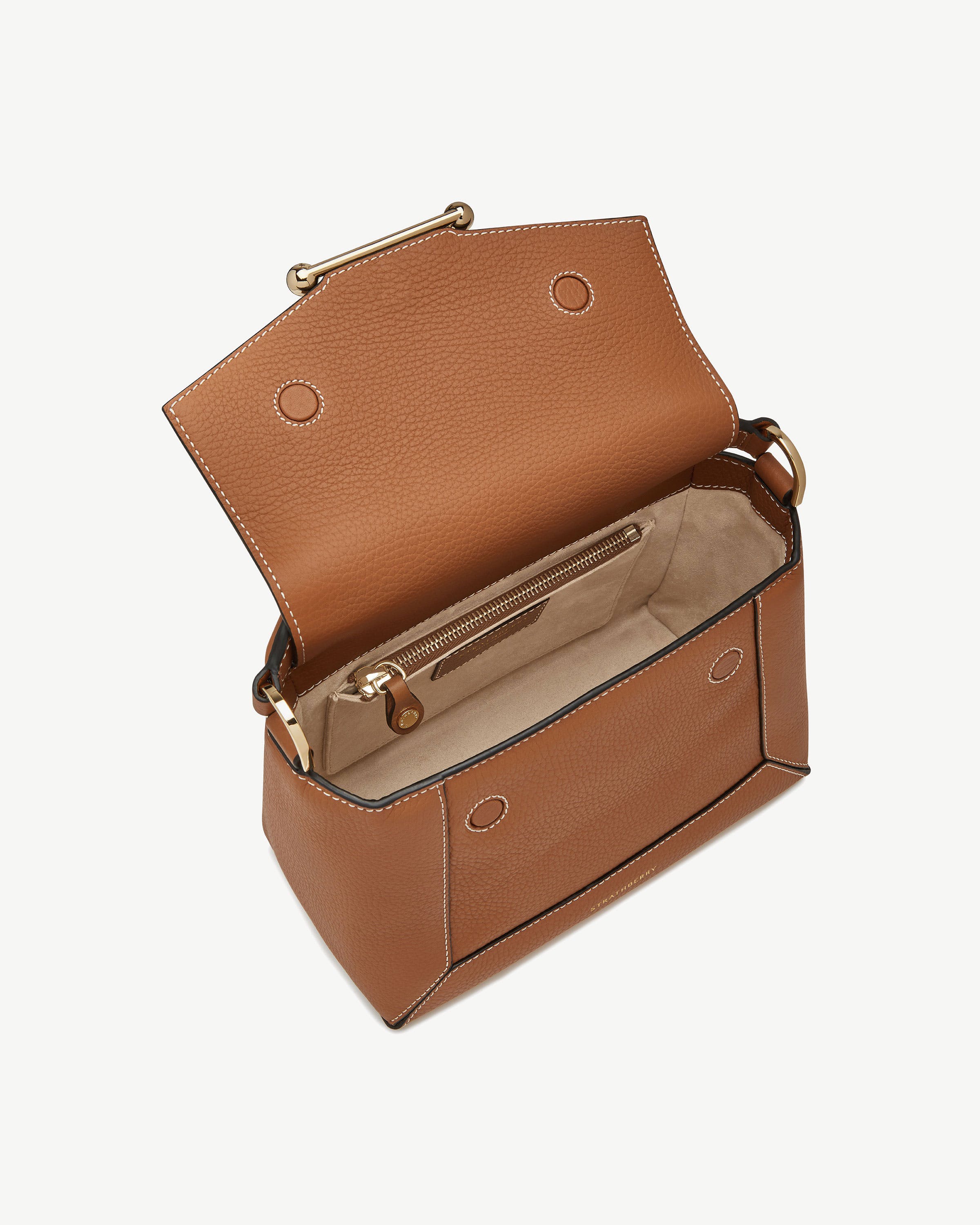 Mosaic Bag - Tan with Vanilla Stitch