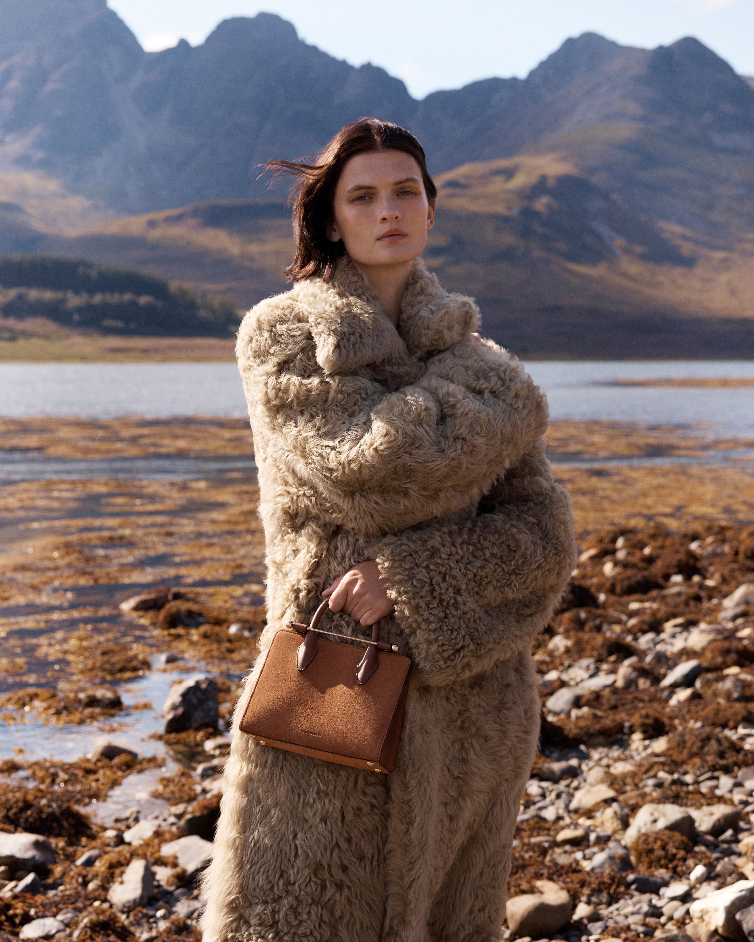 Mini Tote - Tan Suede