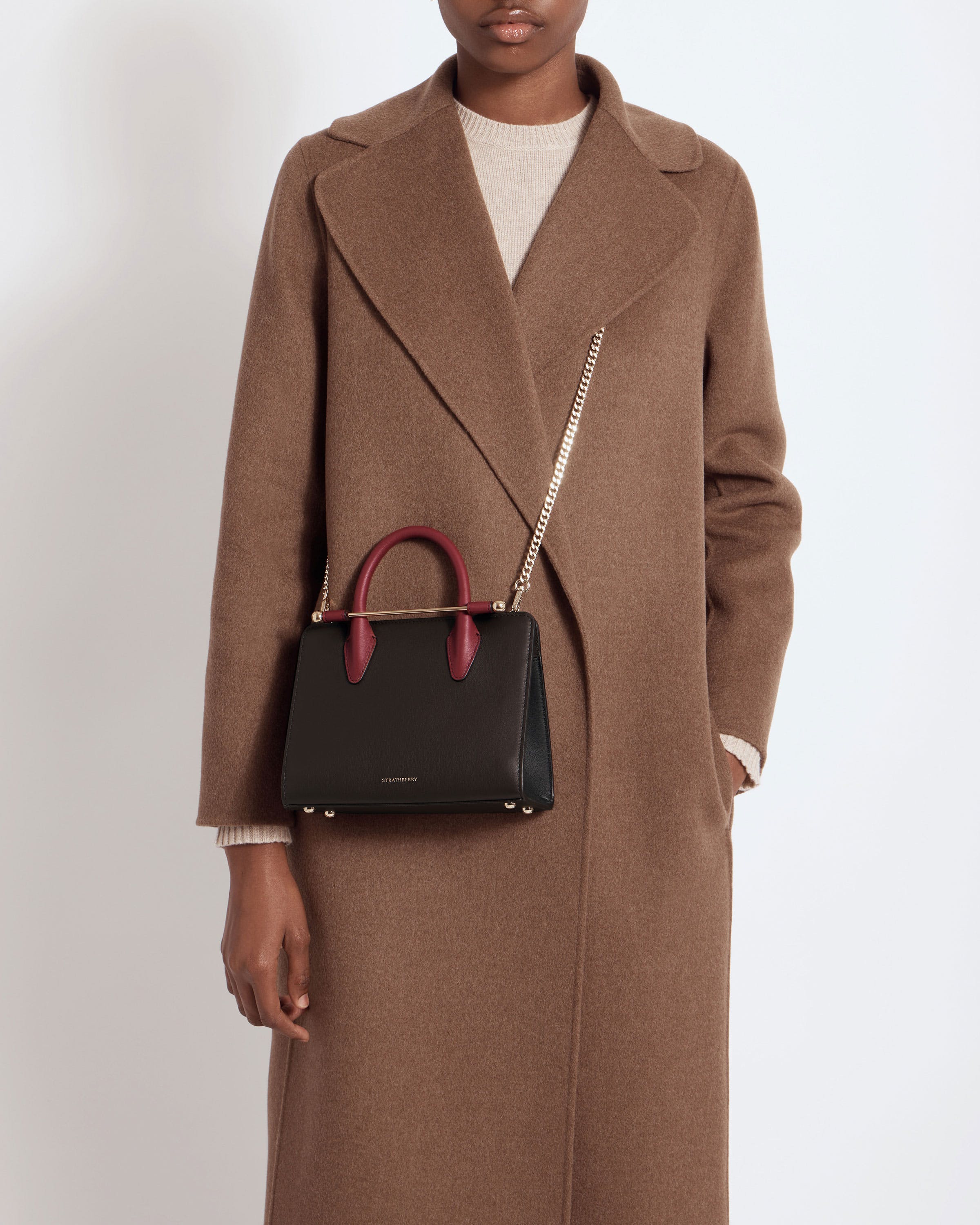 Mini Tote - Espresso/Oxblood/Black