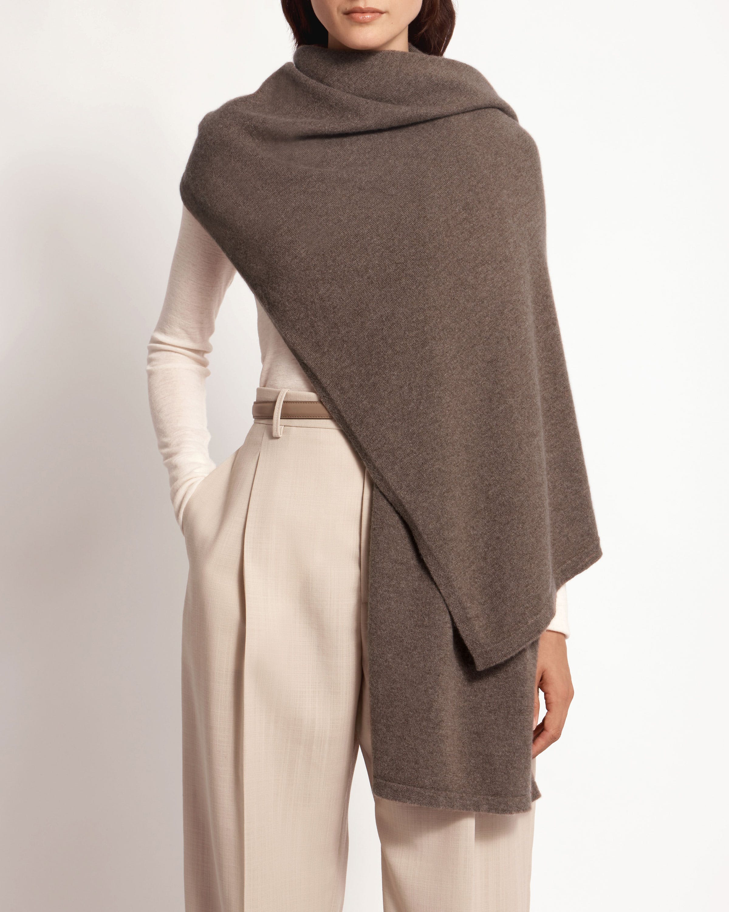 Westray Cashmere Travel Wrap - Otter