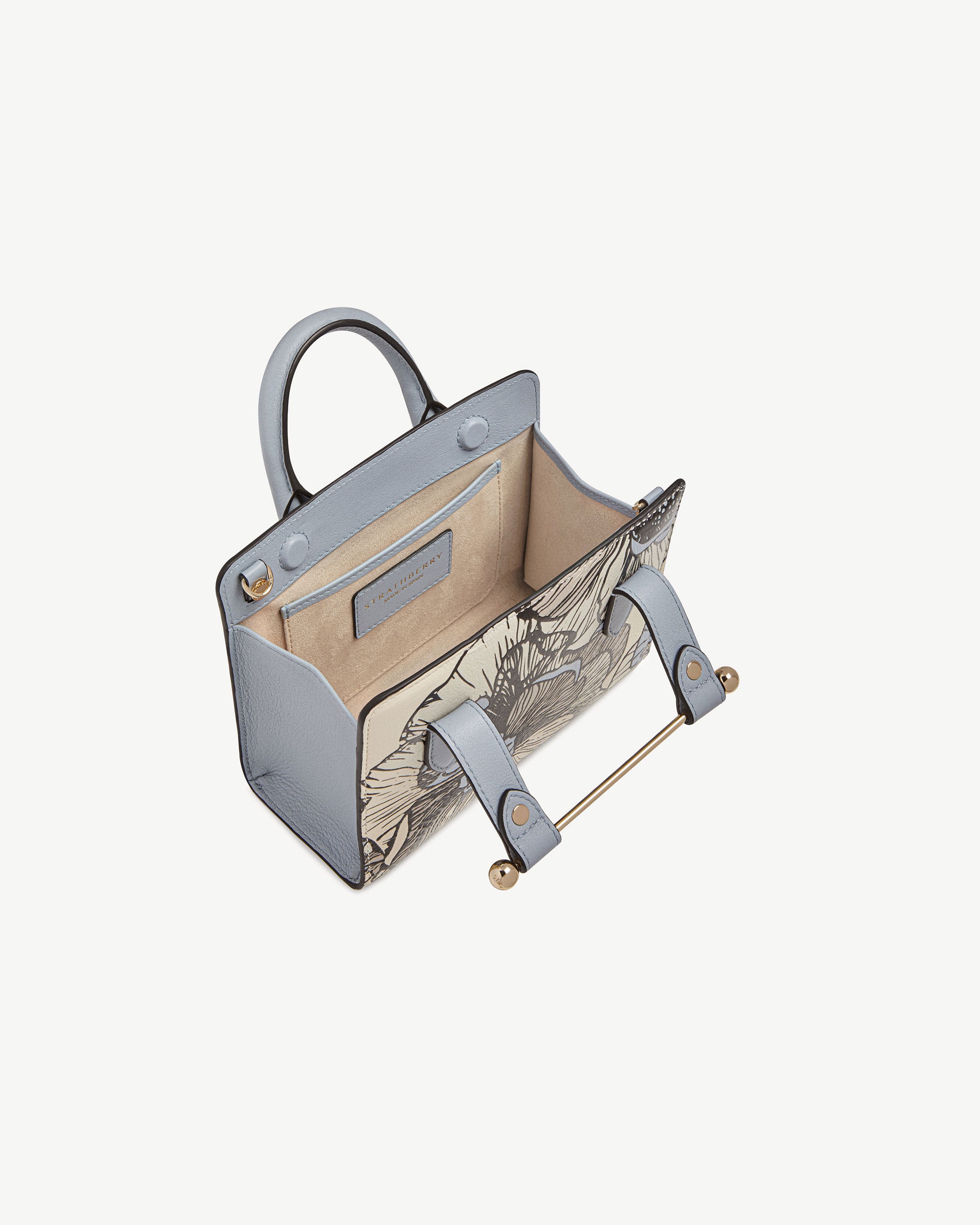 Nano Tote - Floral Vanilla/Dusky Blue