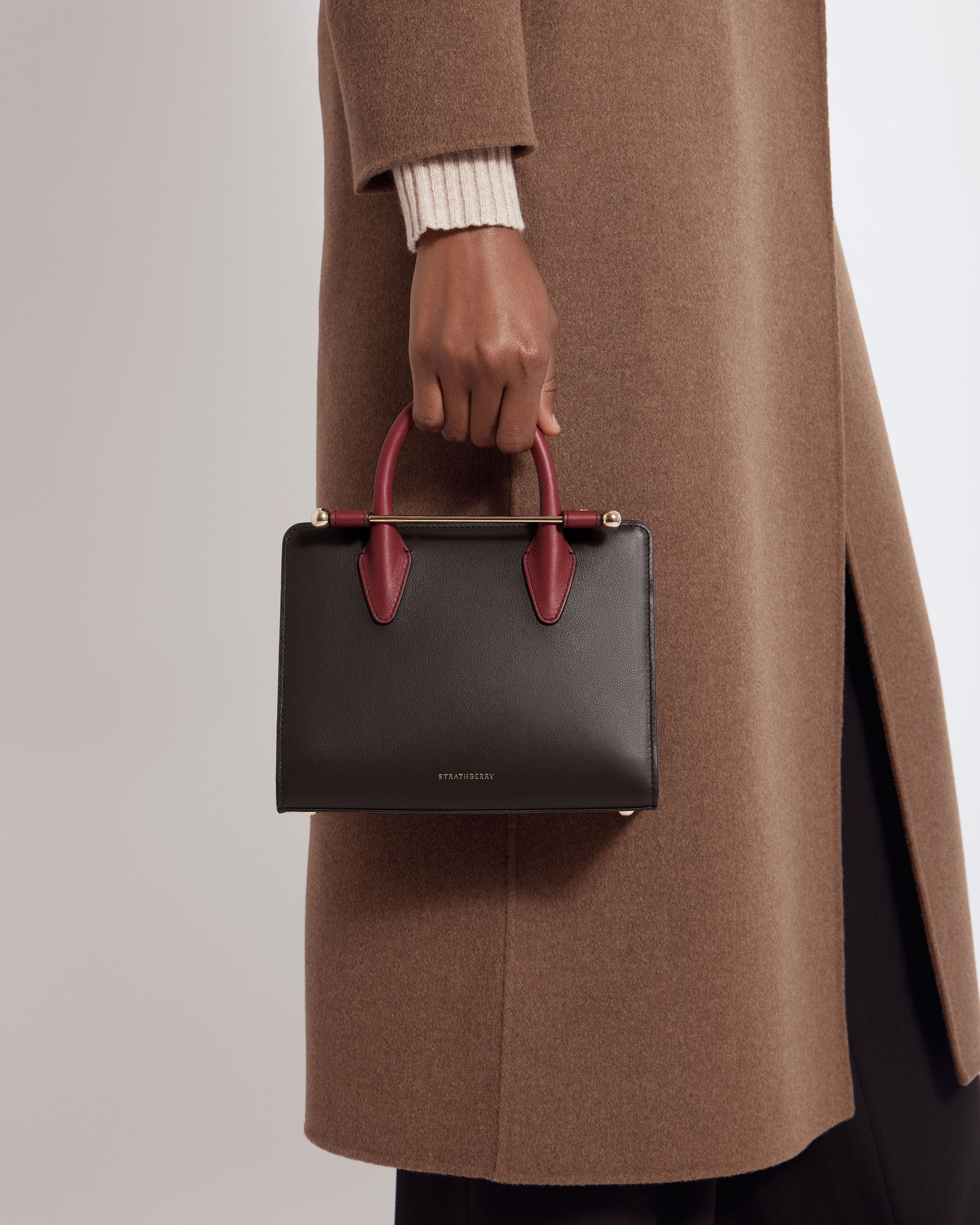 Mini Tote - Espresso/Oxblood/Black