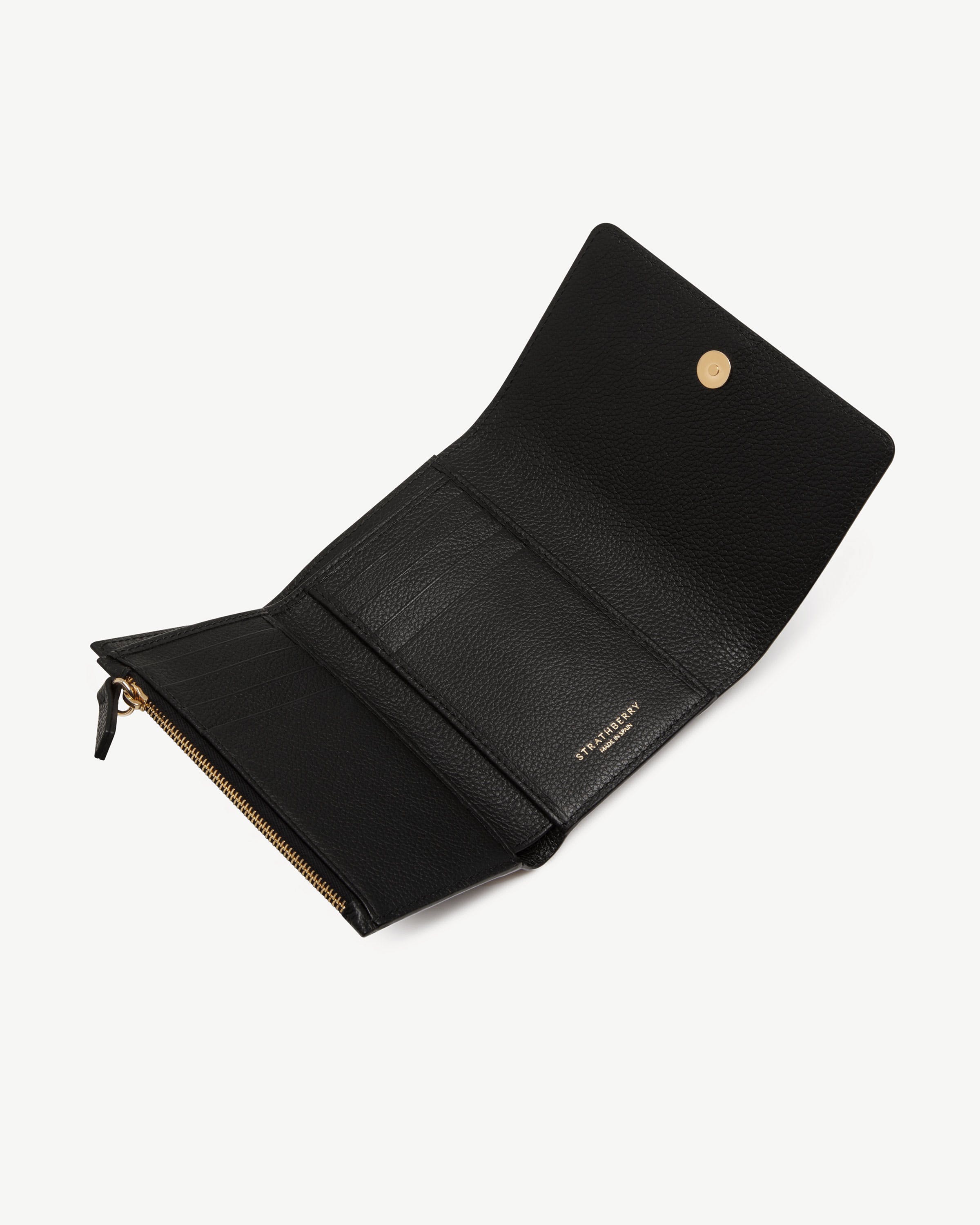 Kite Medium Trifold Wallet - Black