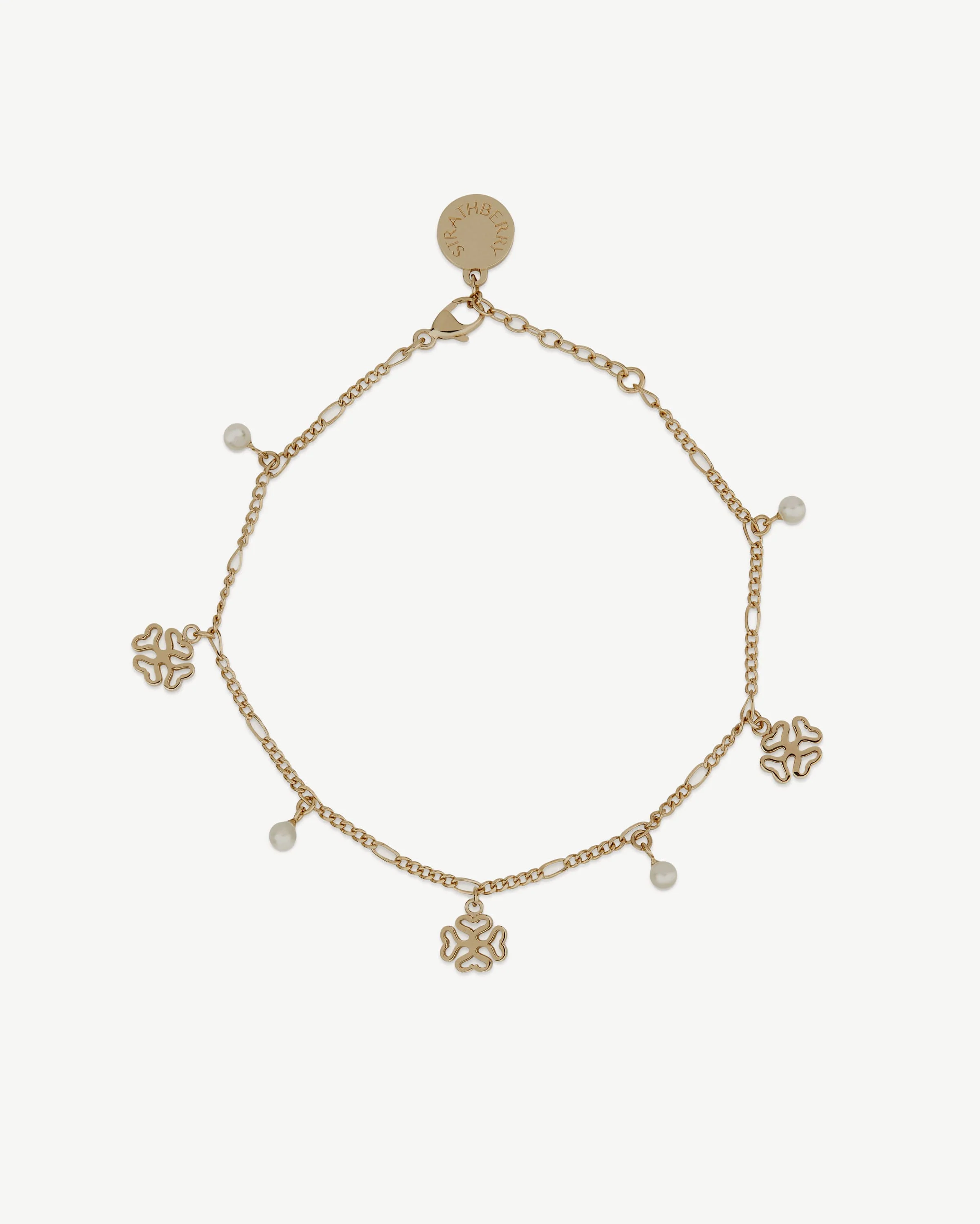 Monogram Bracelet - 22 Carat Gold Gilded