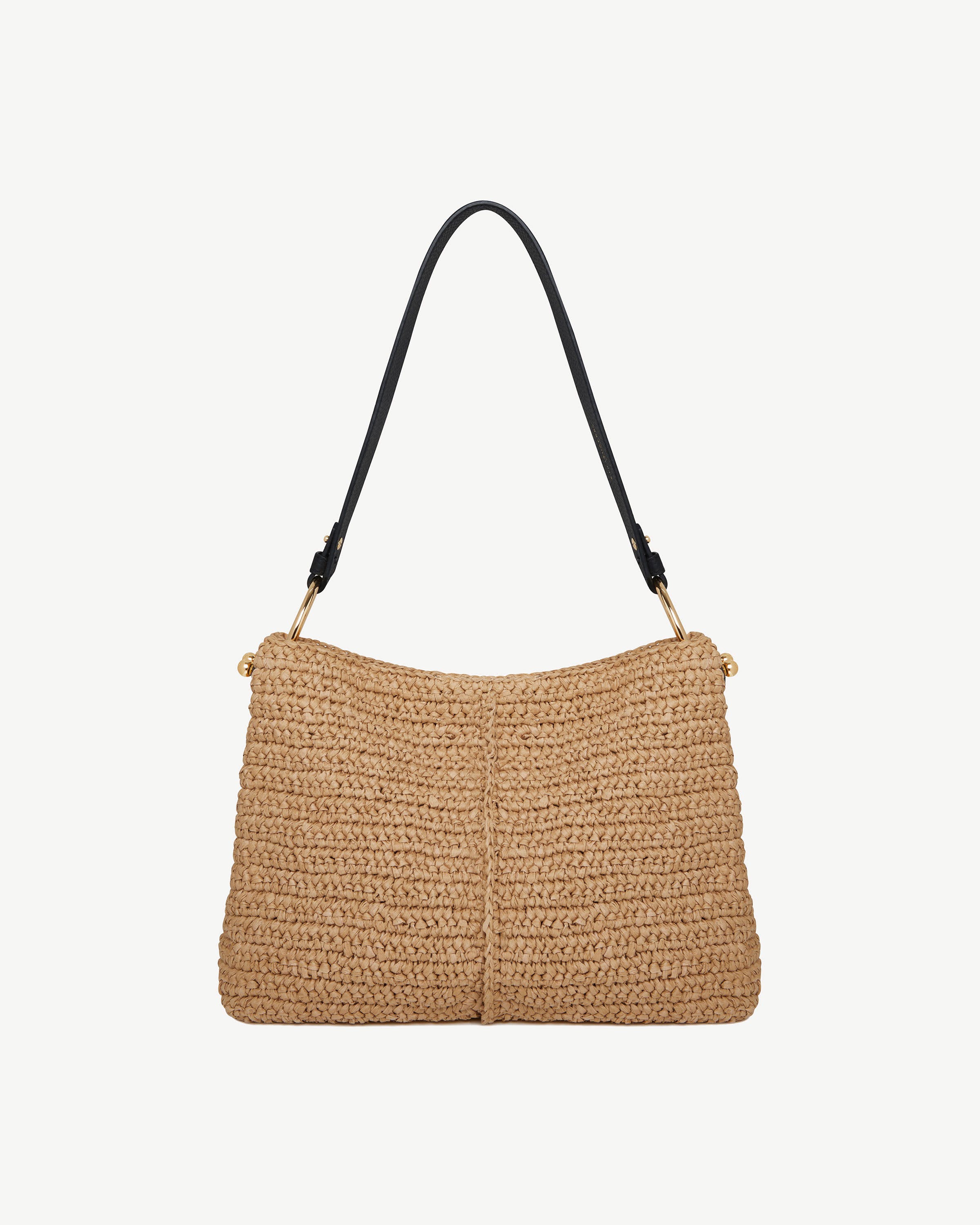 Lana Hobo - Raffia/Black