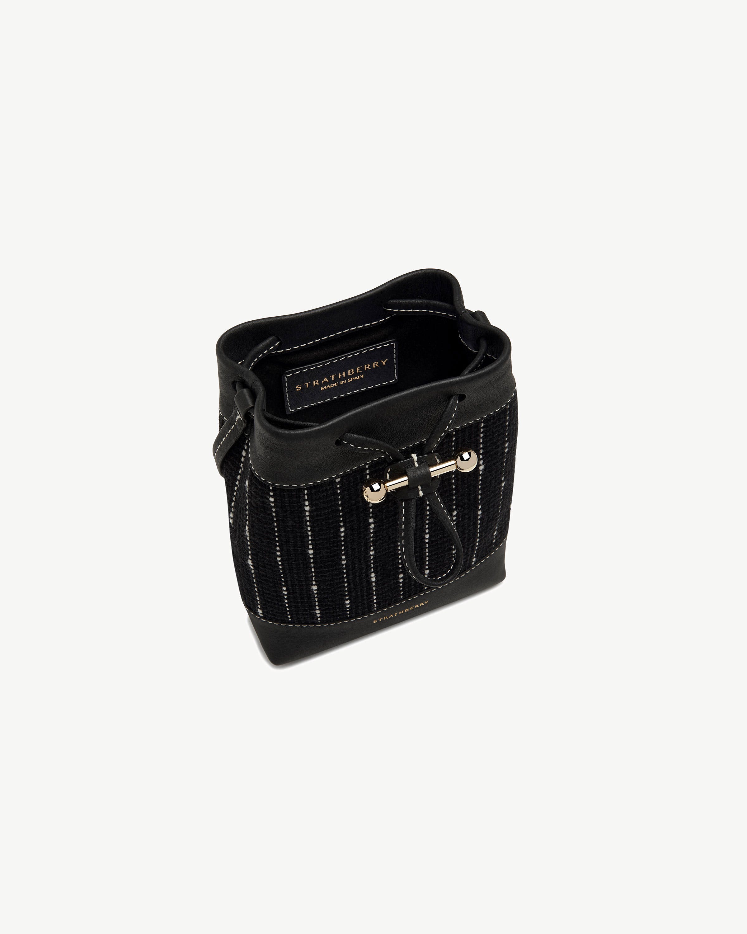 Osette Midi Pouch - Black Tweed