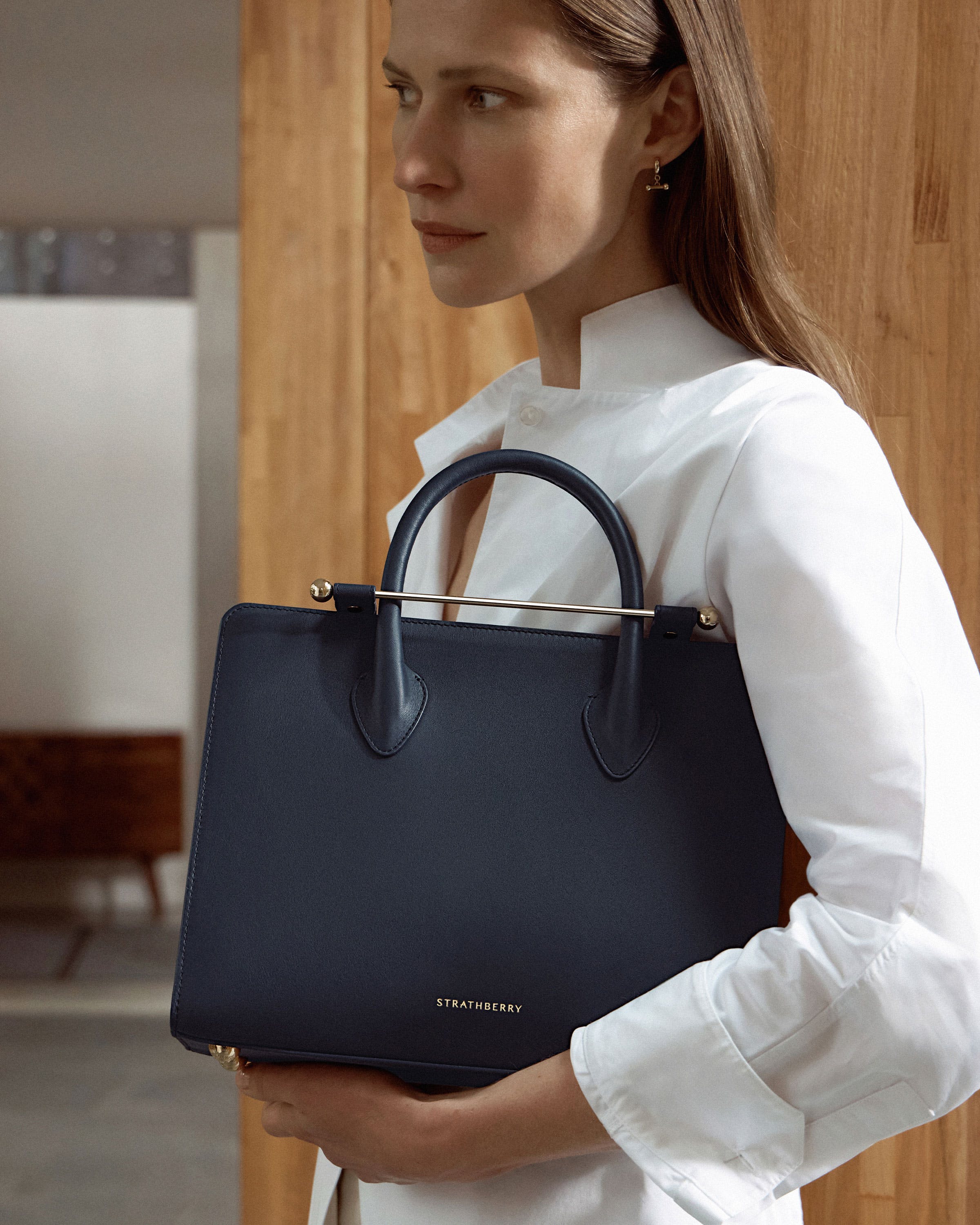 Midi Tote - Marine Blue