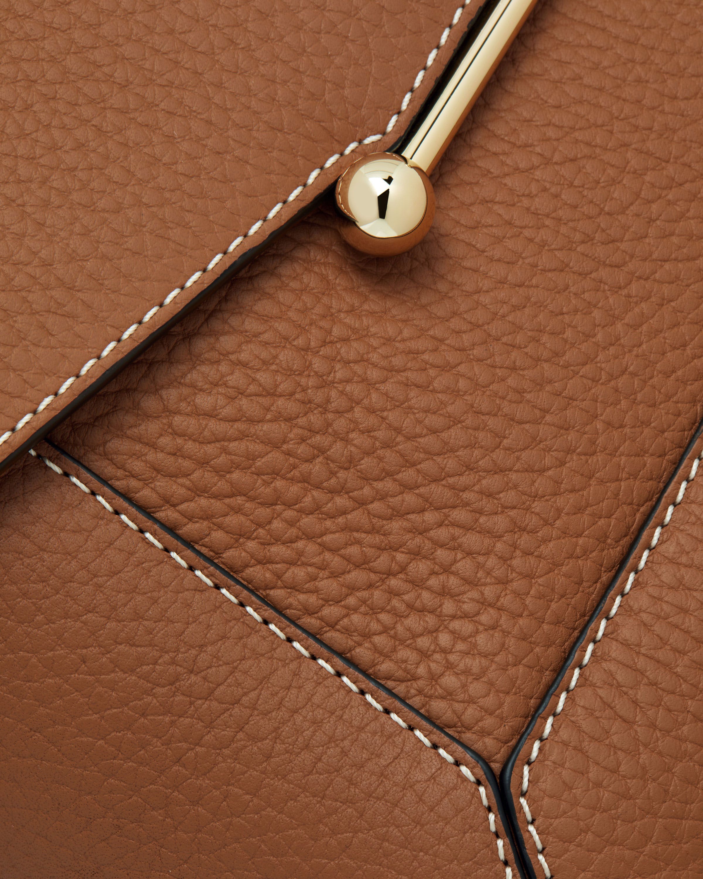 Mosaic Bag - Tan with Vanilla Stitch