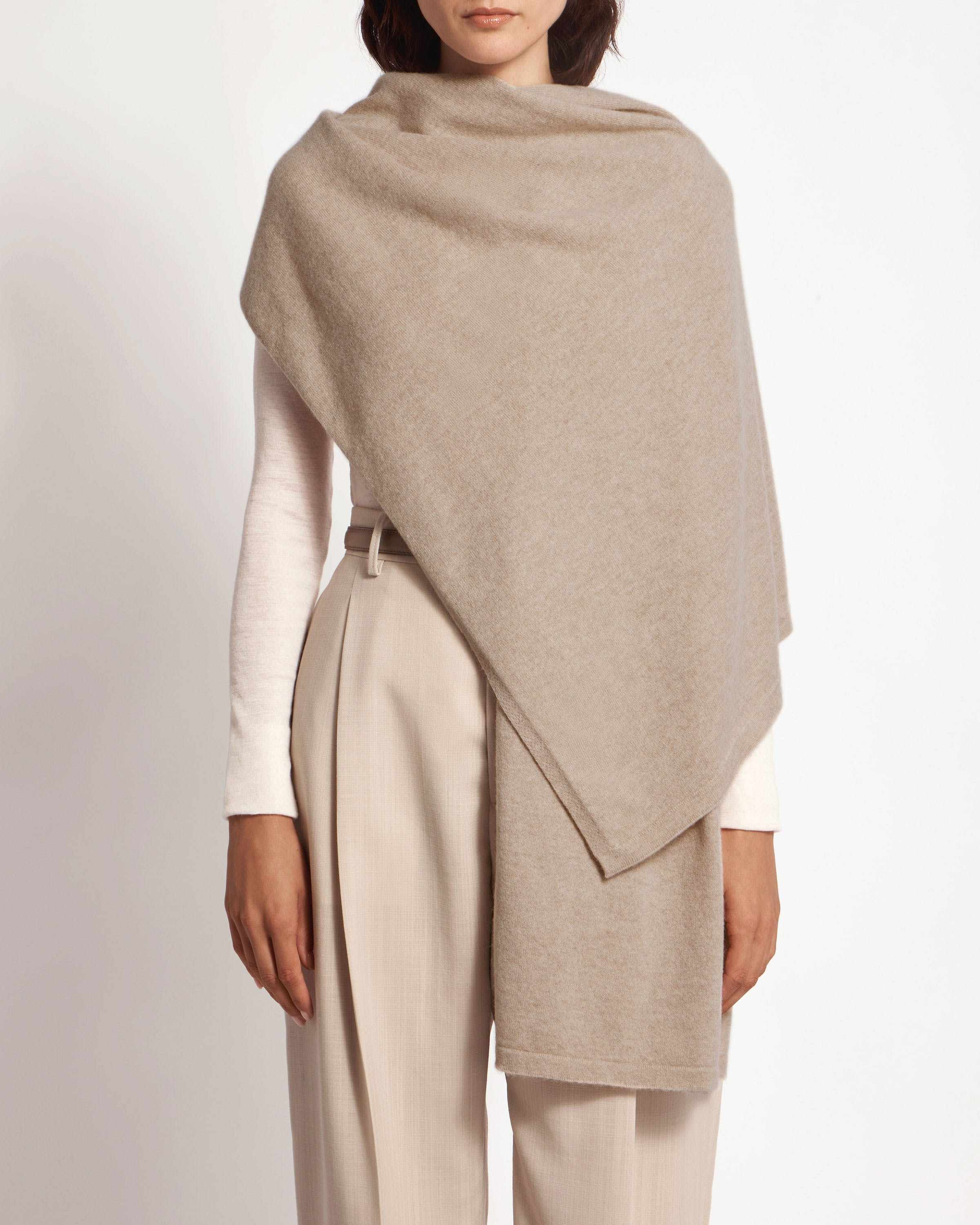 Westray Cashmere Travel Wrap - Oat