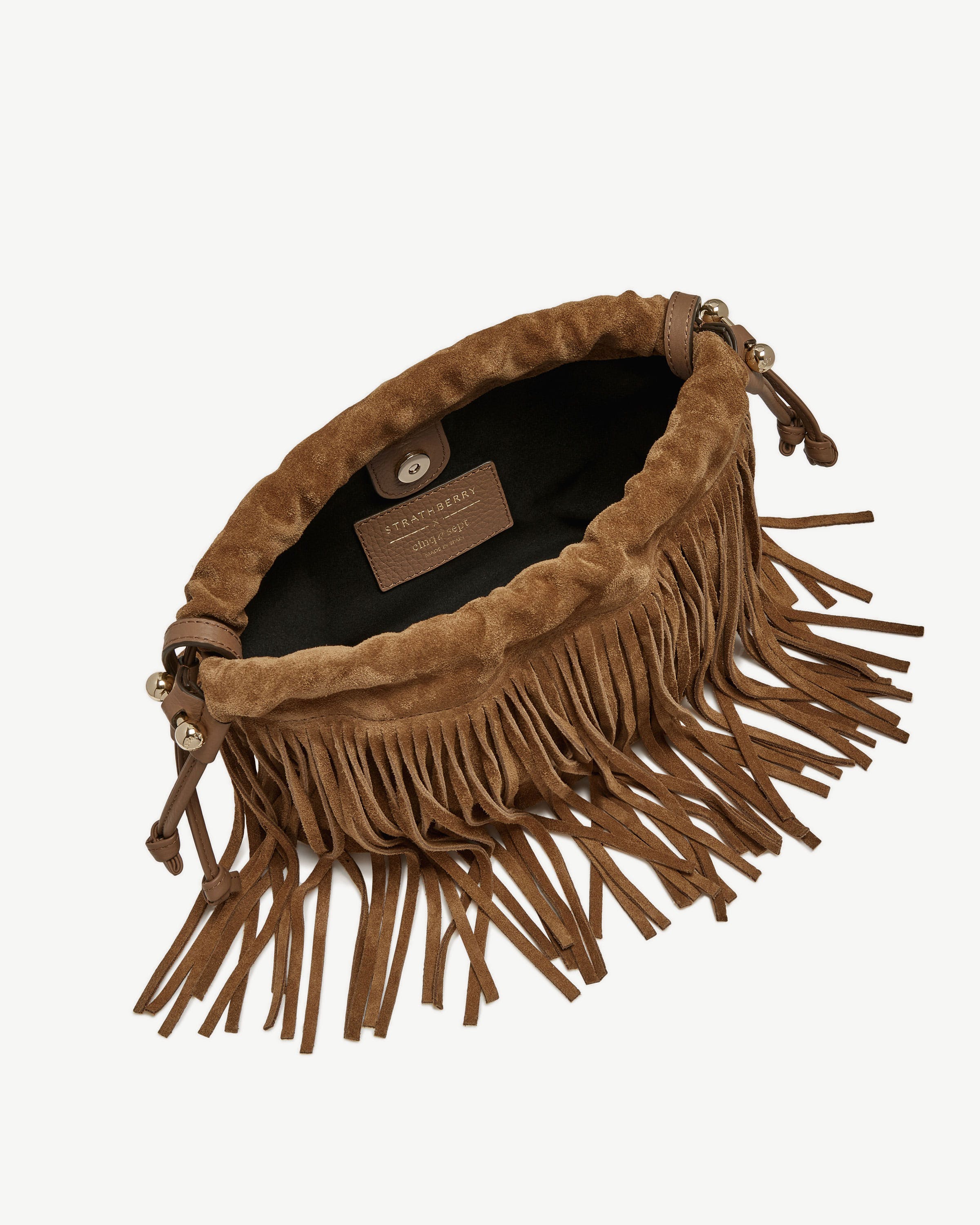 Charlotte Drawstring - Cinq a Sept Toffee Fringe