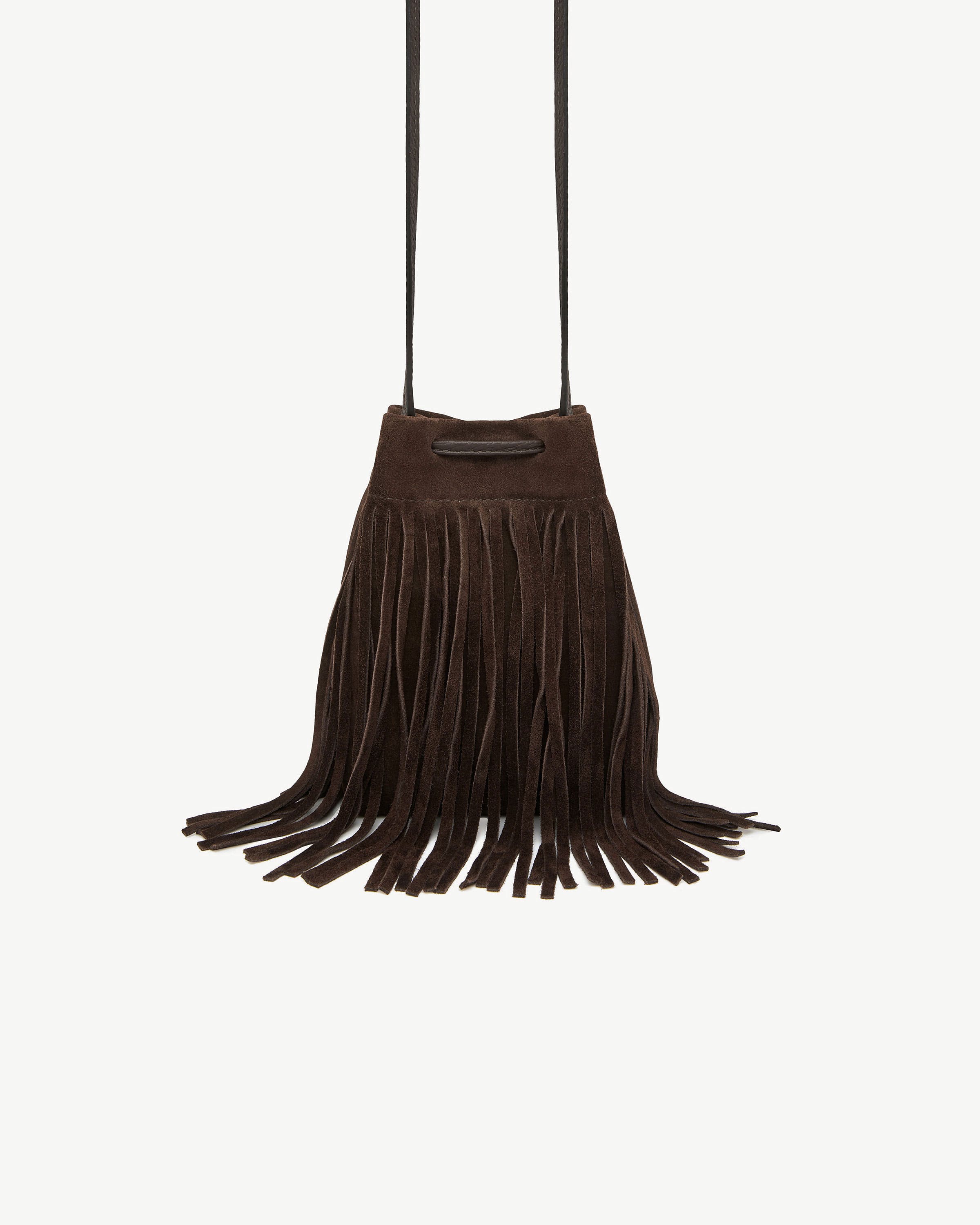 Osette Midi Pouch - Cinq a Sept Chocolate Fringe