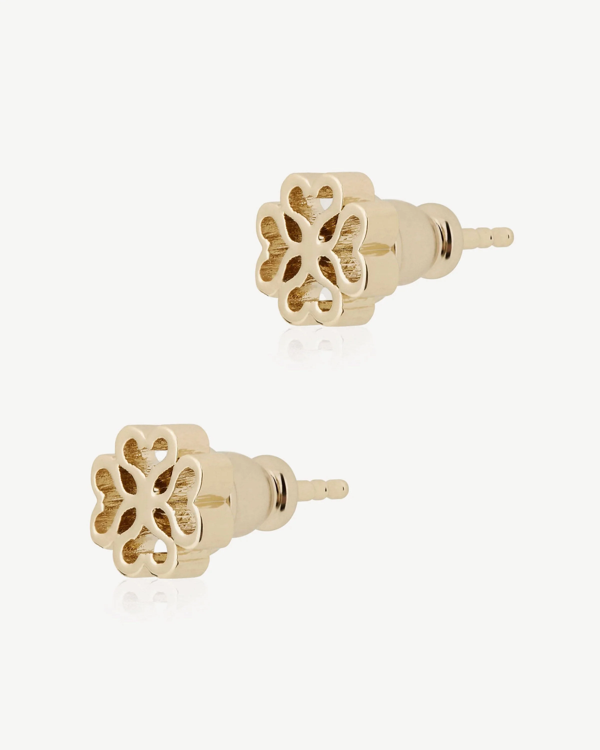 Monogram Earrings - 22 Carat Gold Gilded