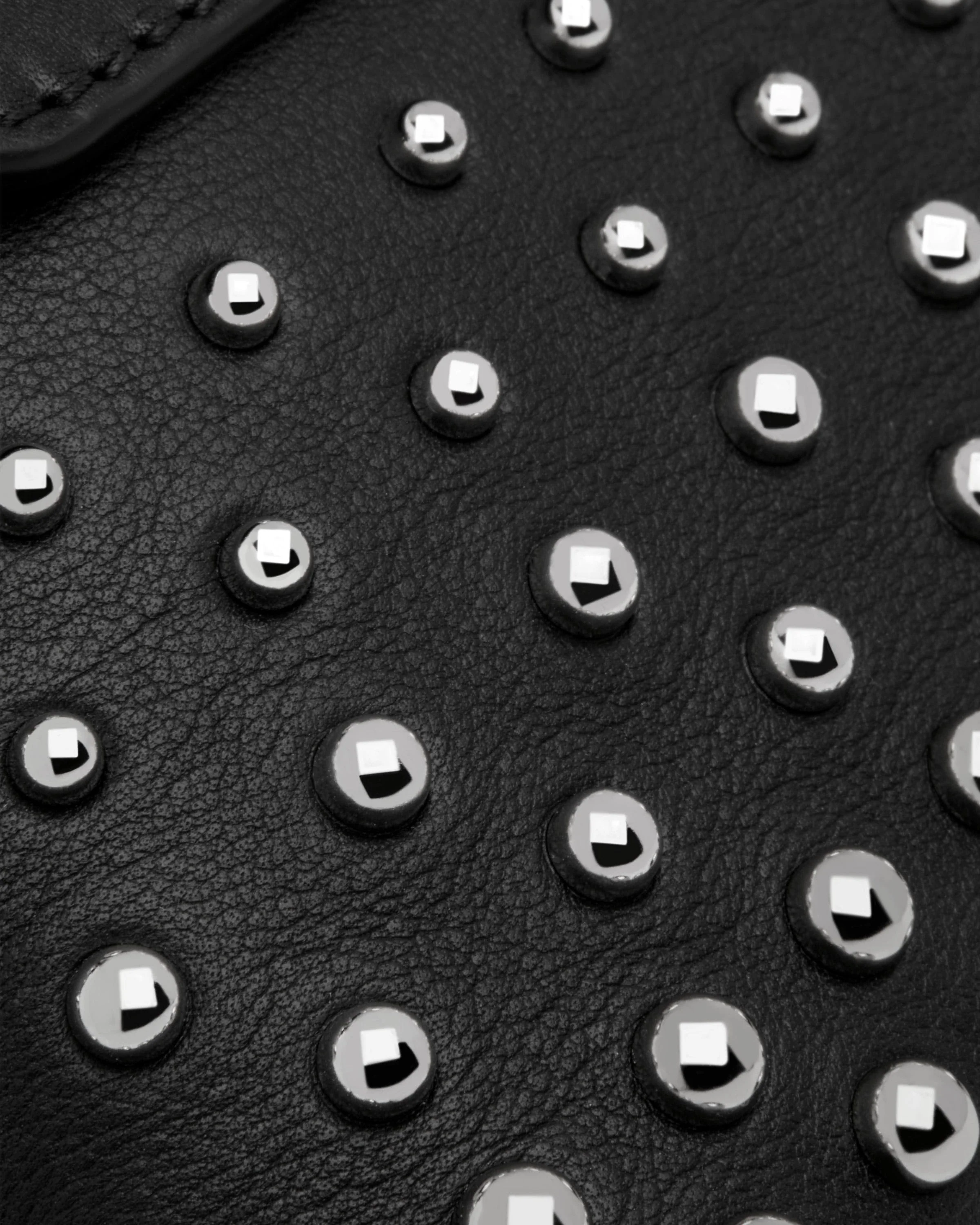 Stylist - Black Ombré Studded Leather