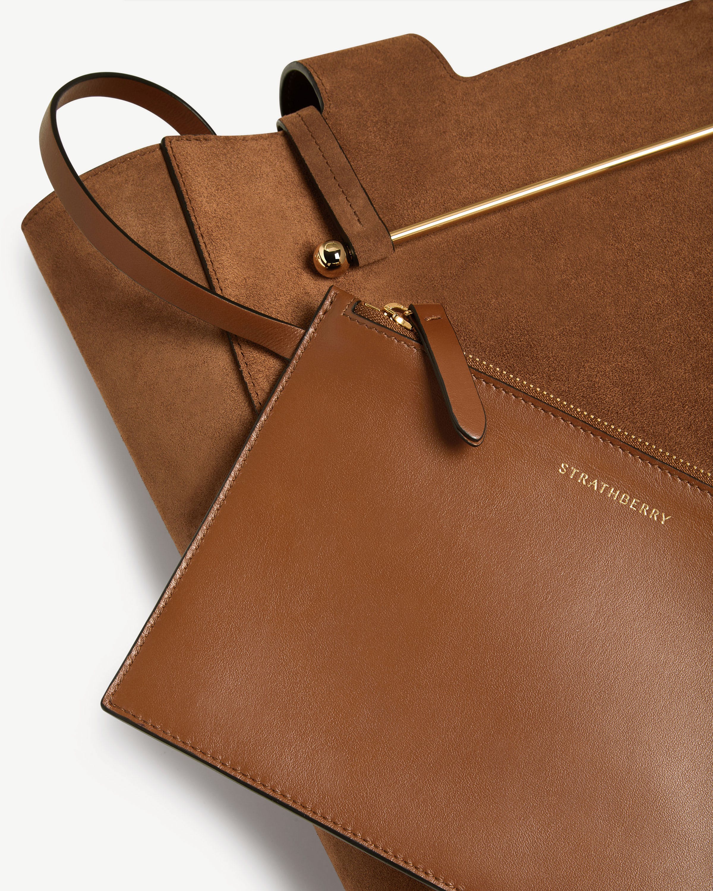 Melody Tote - Tan Suede