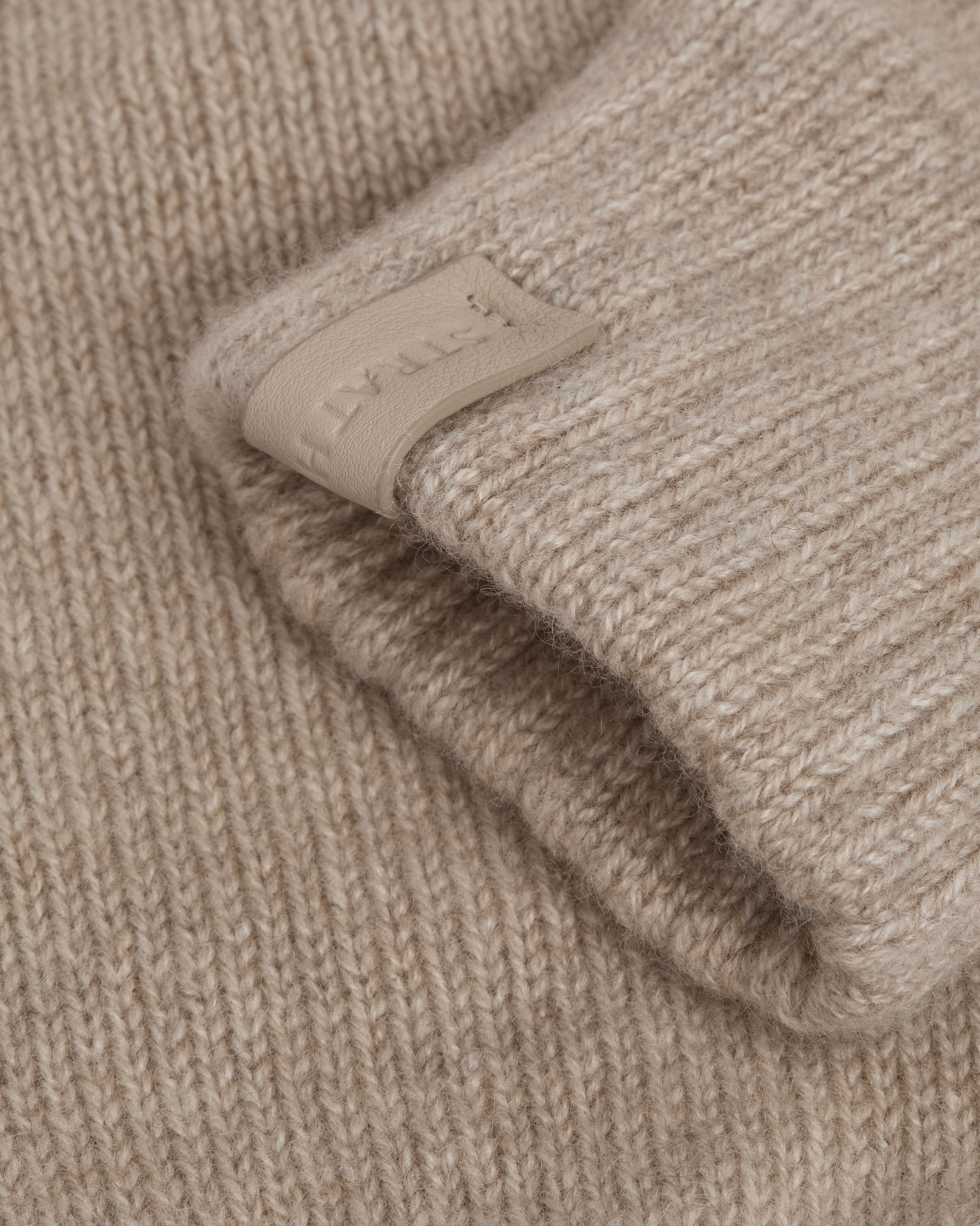 Westray Fingerless Cashmere Gloves - Oat