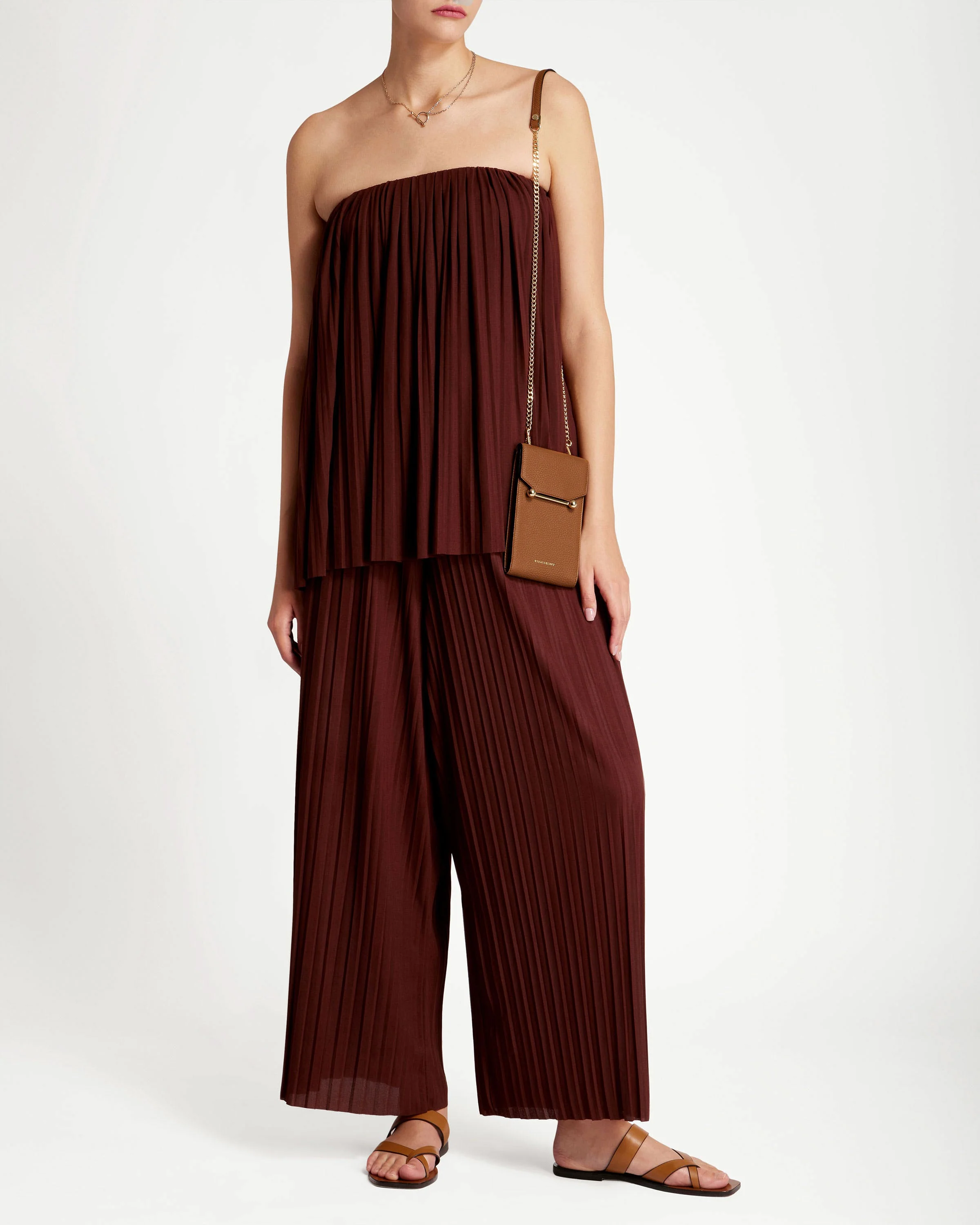 Mosaic Phone Pouch - Tan