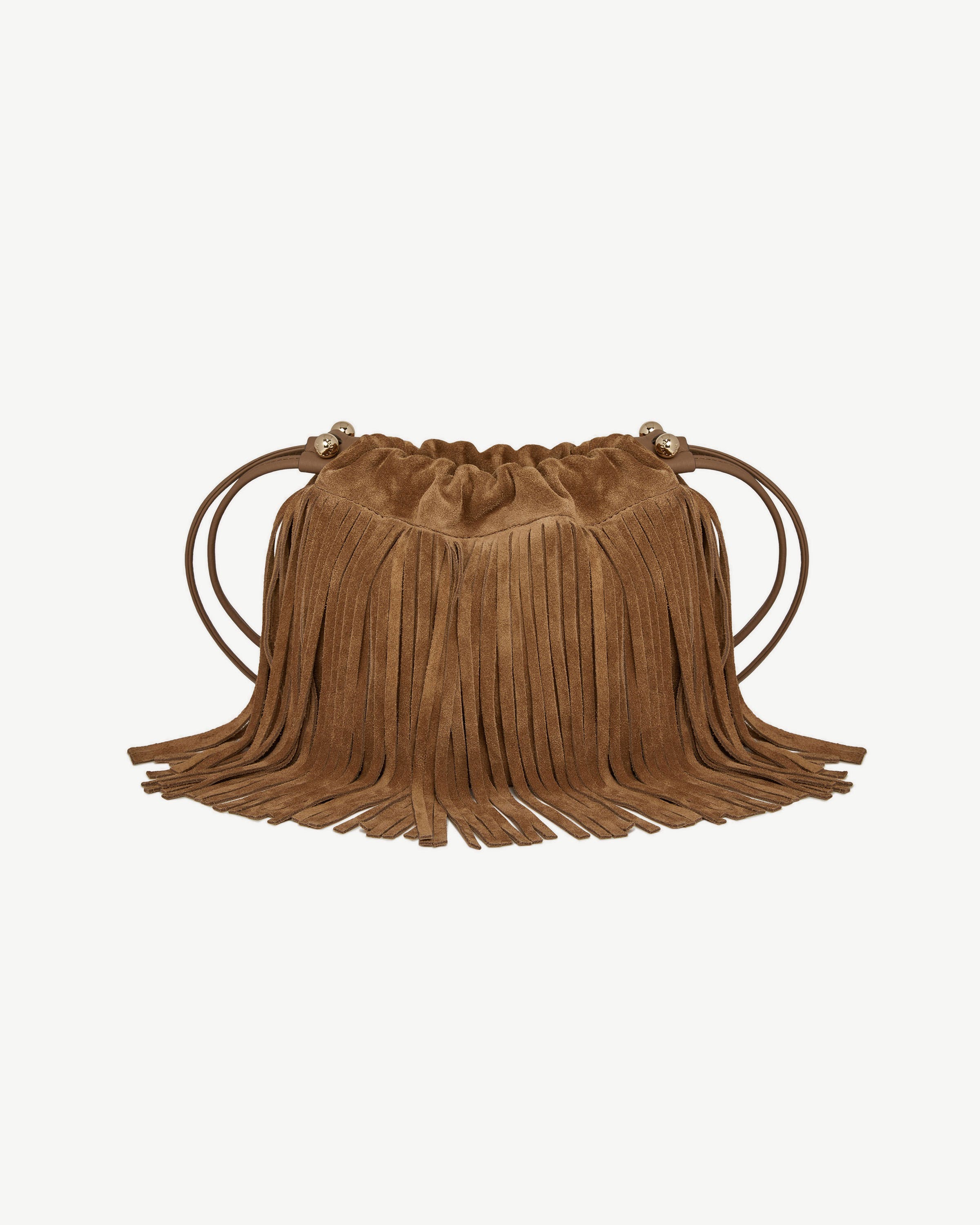 Charlotte Drawstring - Cinq a Sept Toffee Fringe