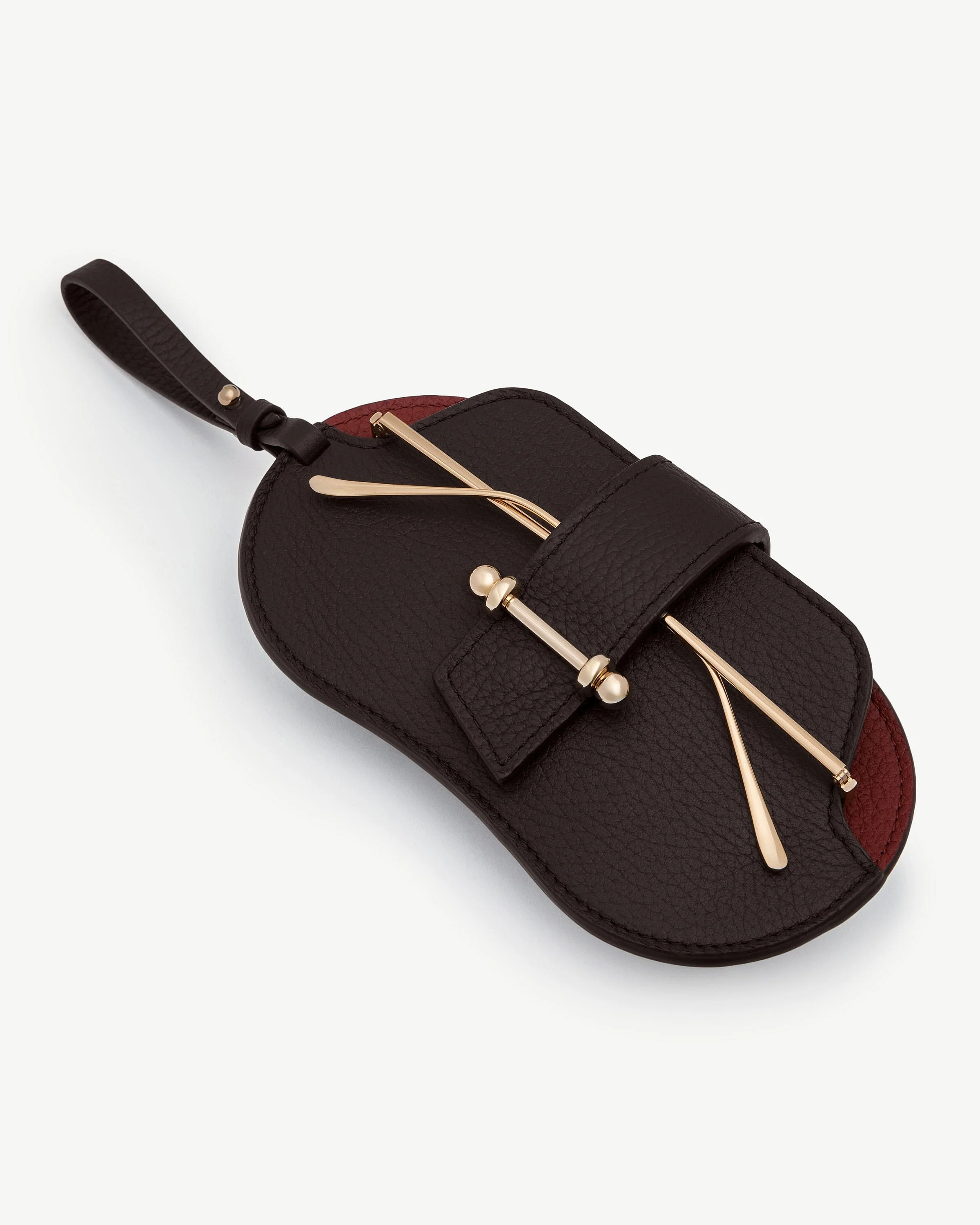 Multrees Sunglasses Case - Espresso/Oxblood