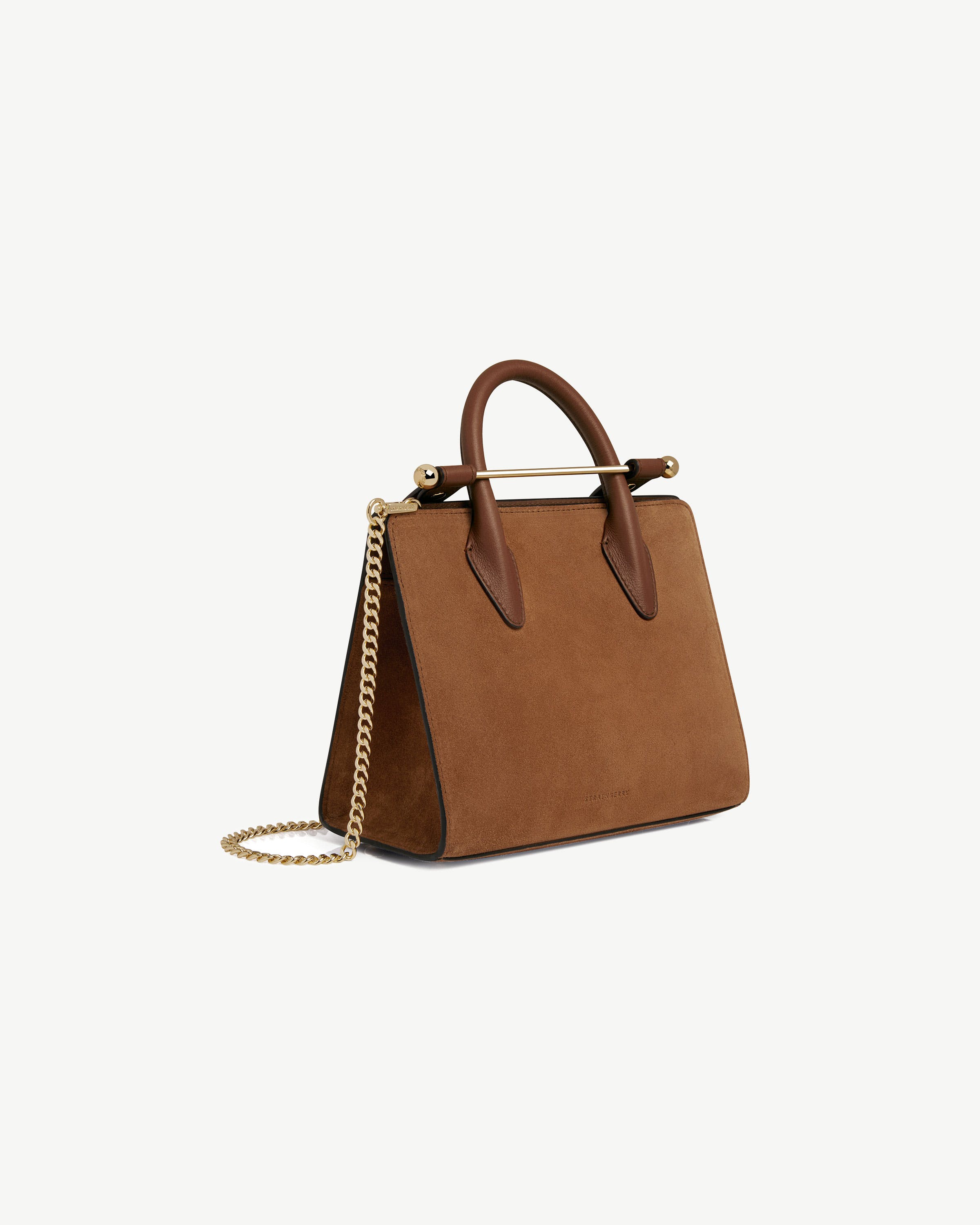 Mini Tote - Tan Suede