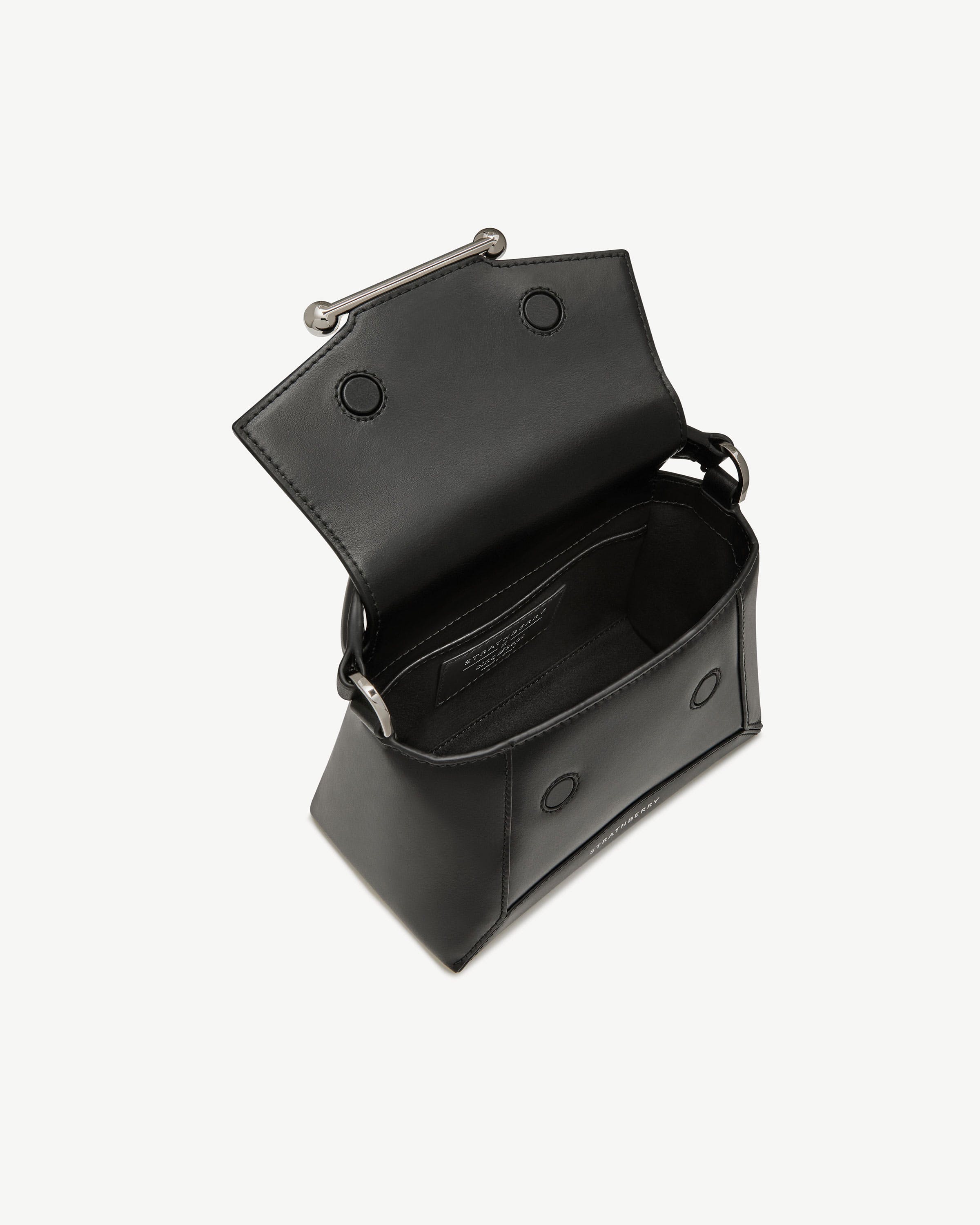 Mosaic Nano - Cinq a Sept Black Polished Leather Print