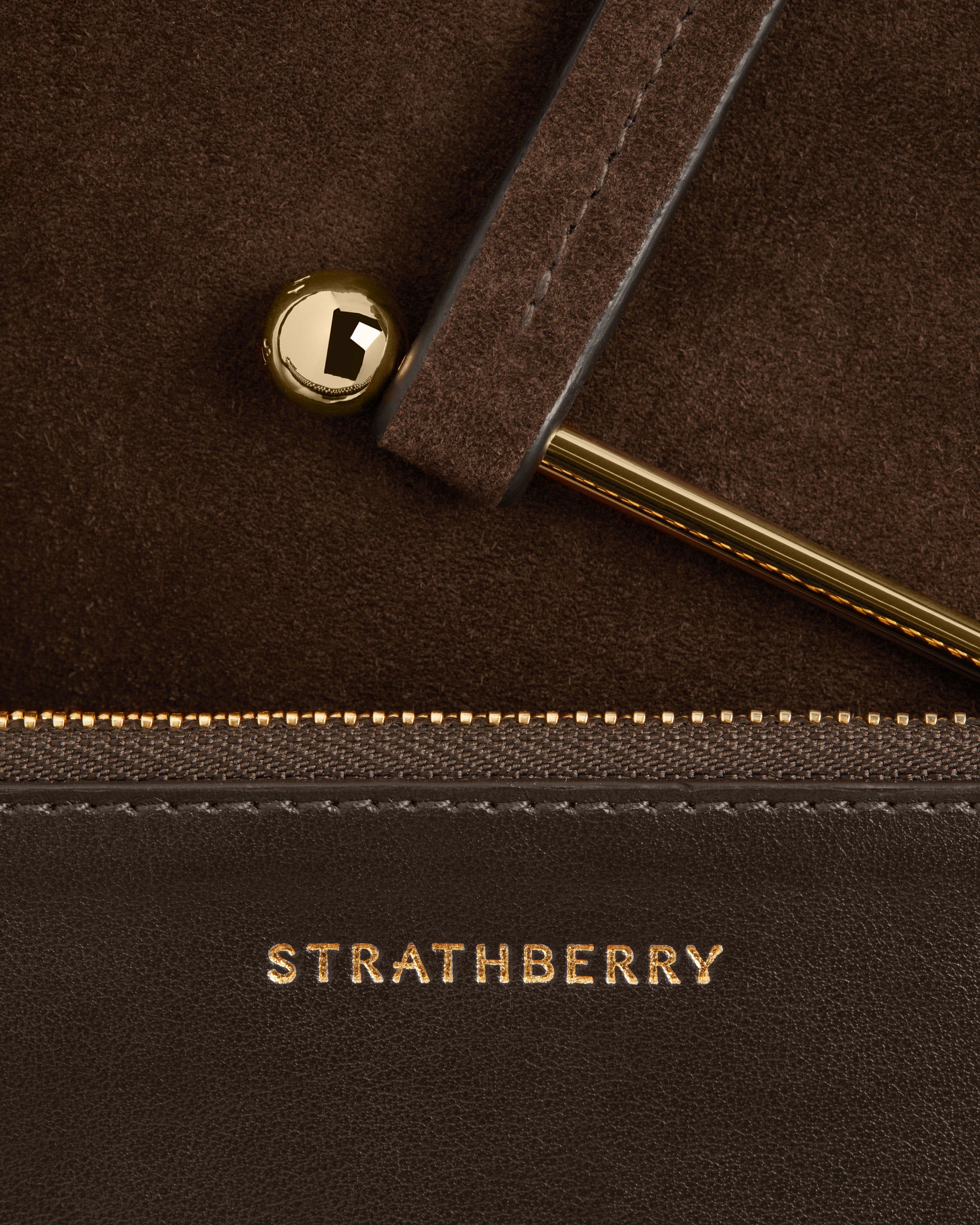 Melody Tote - Chocolate Suede