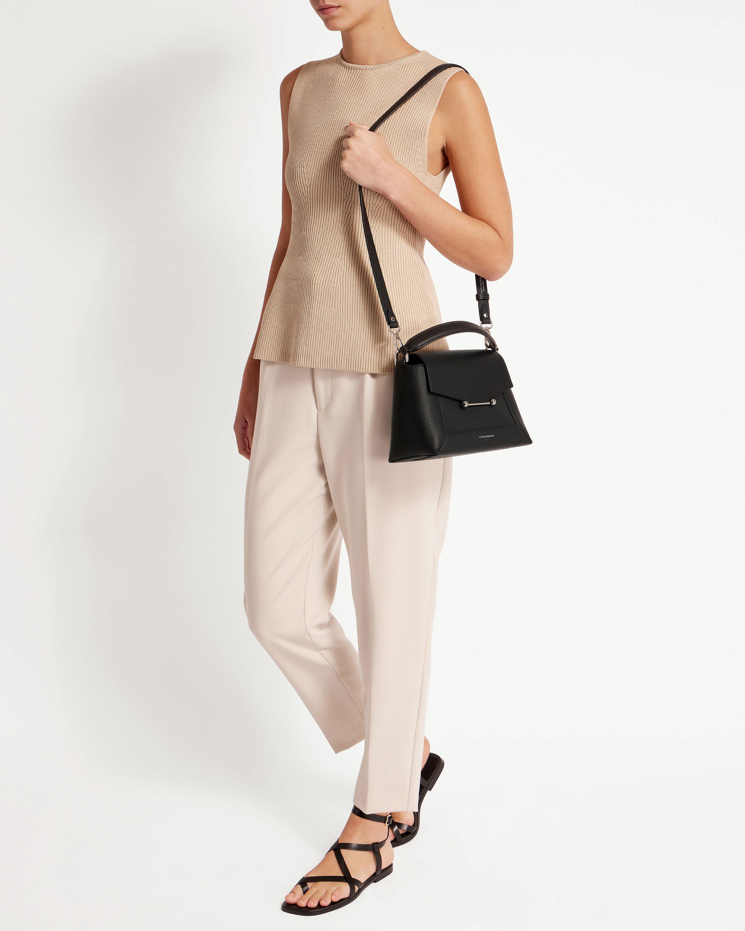 Mosaic Bag - Black with Silver Hardware