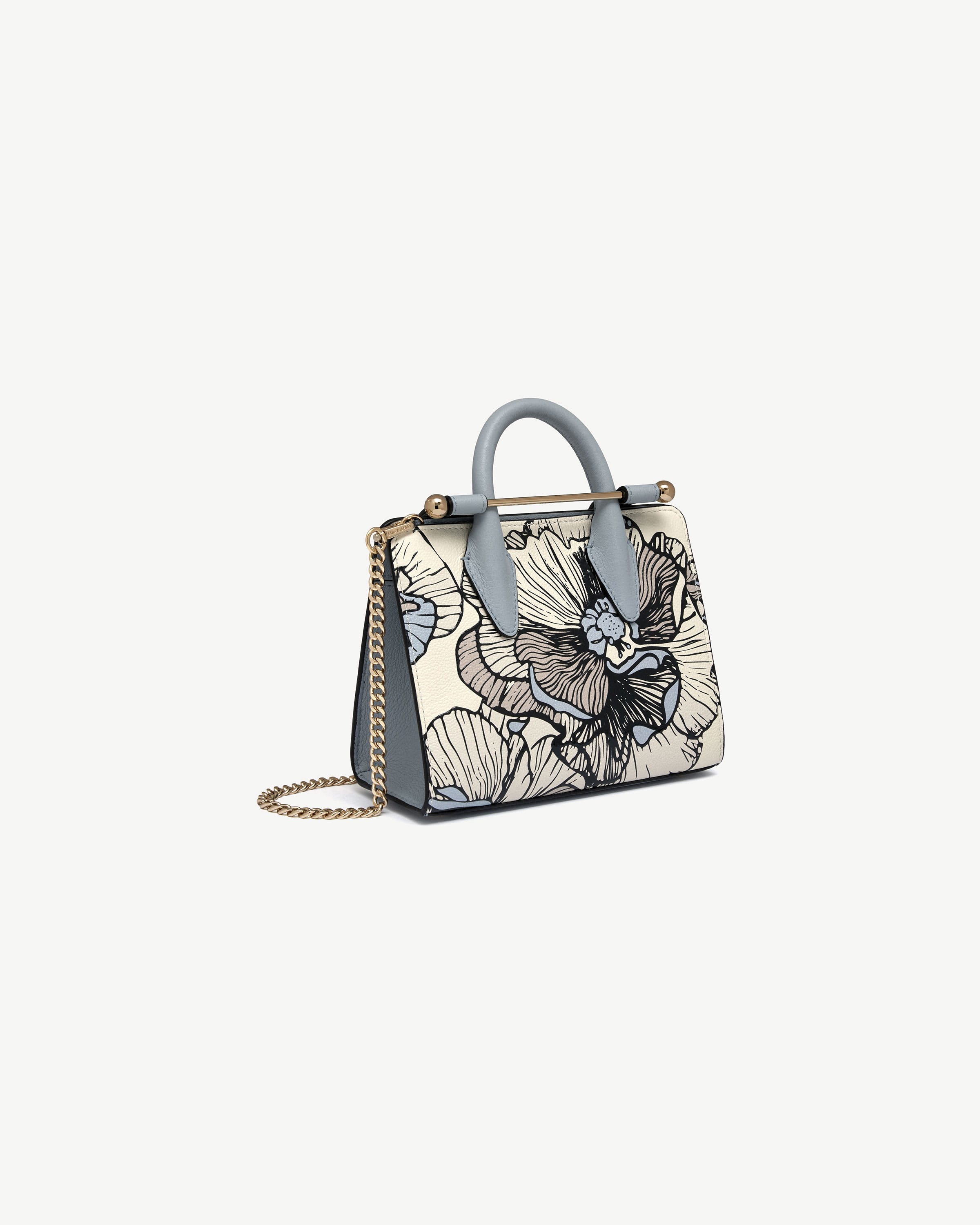 Nano Tote - Floral Vanilla/Dusky Blue