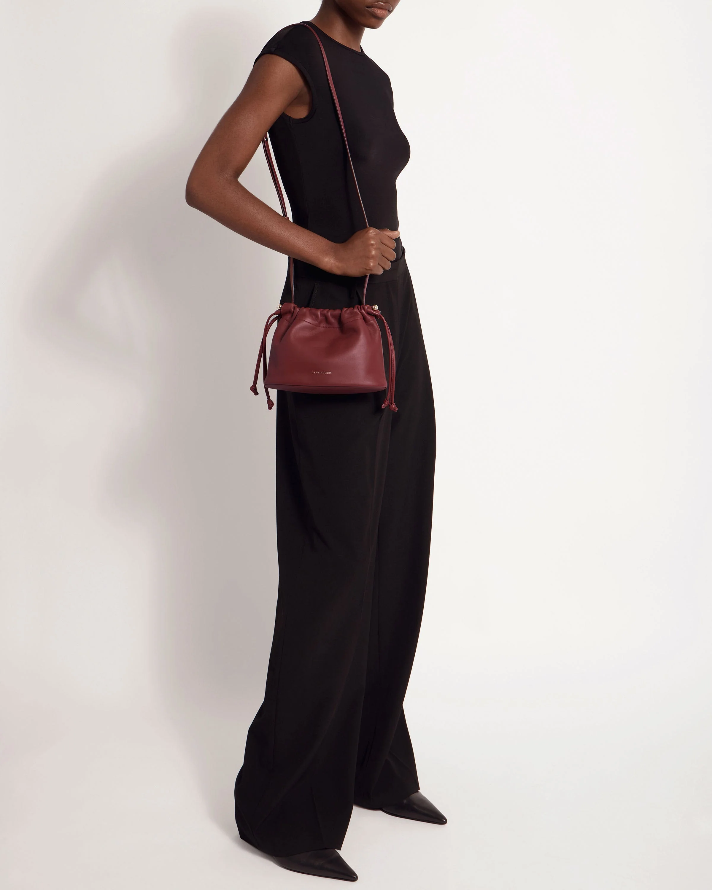 Charlotte Drawstring - Oxblood