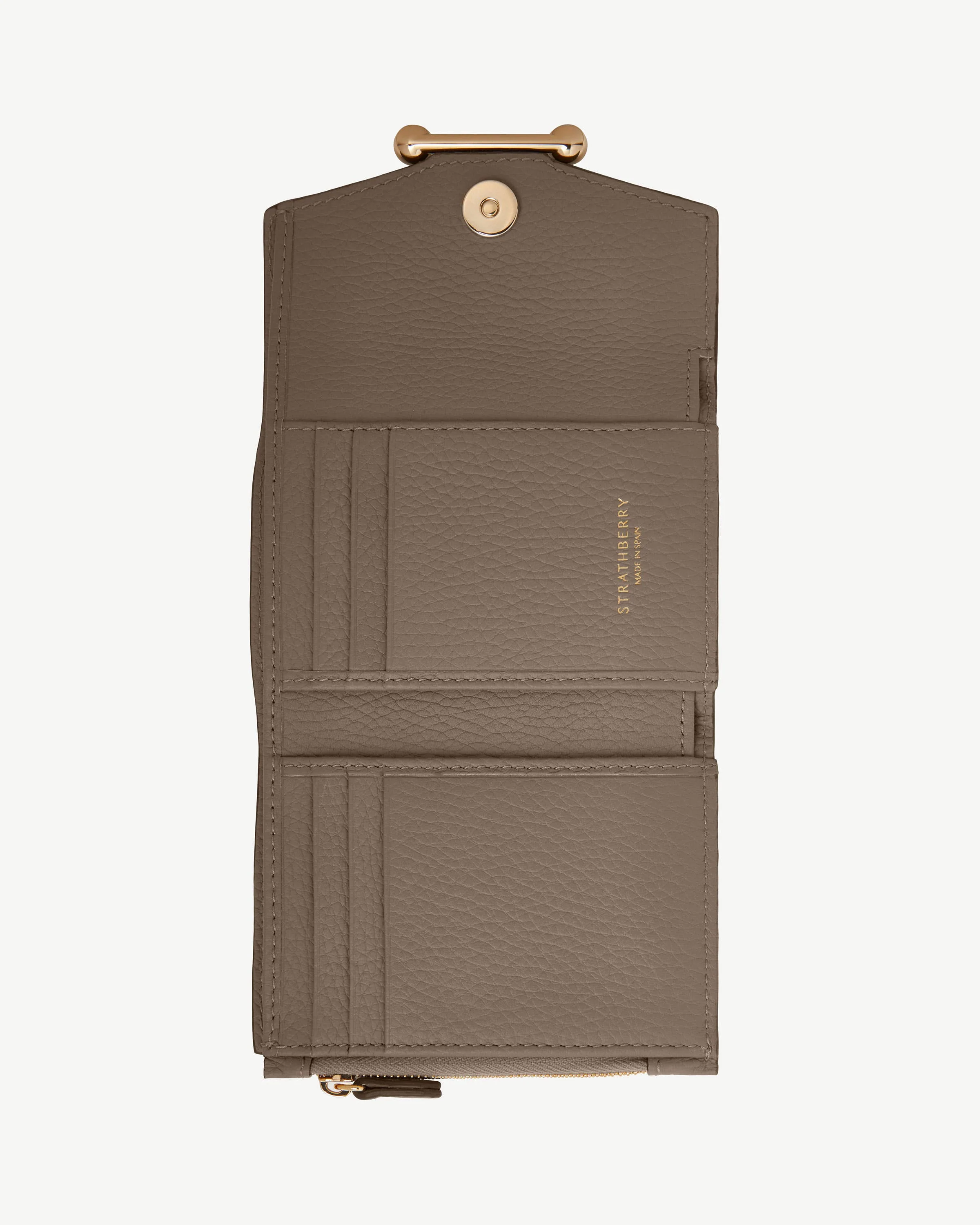 Mosaic Trifold Wallet - Taupe