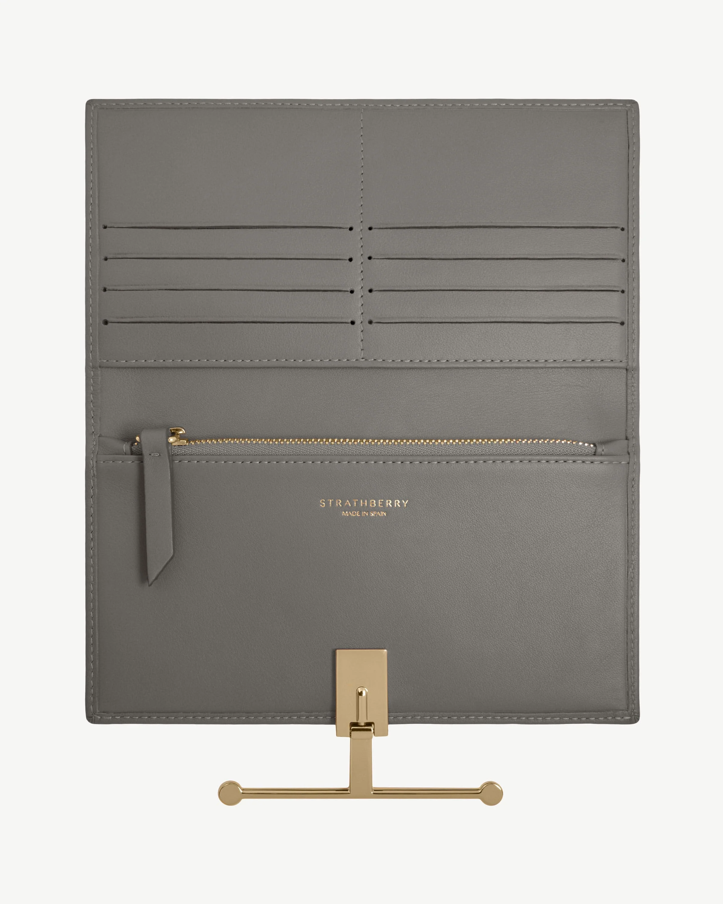 Large Melville Street Wallet - Stone Grey