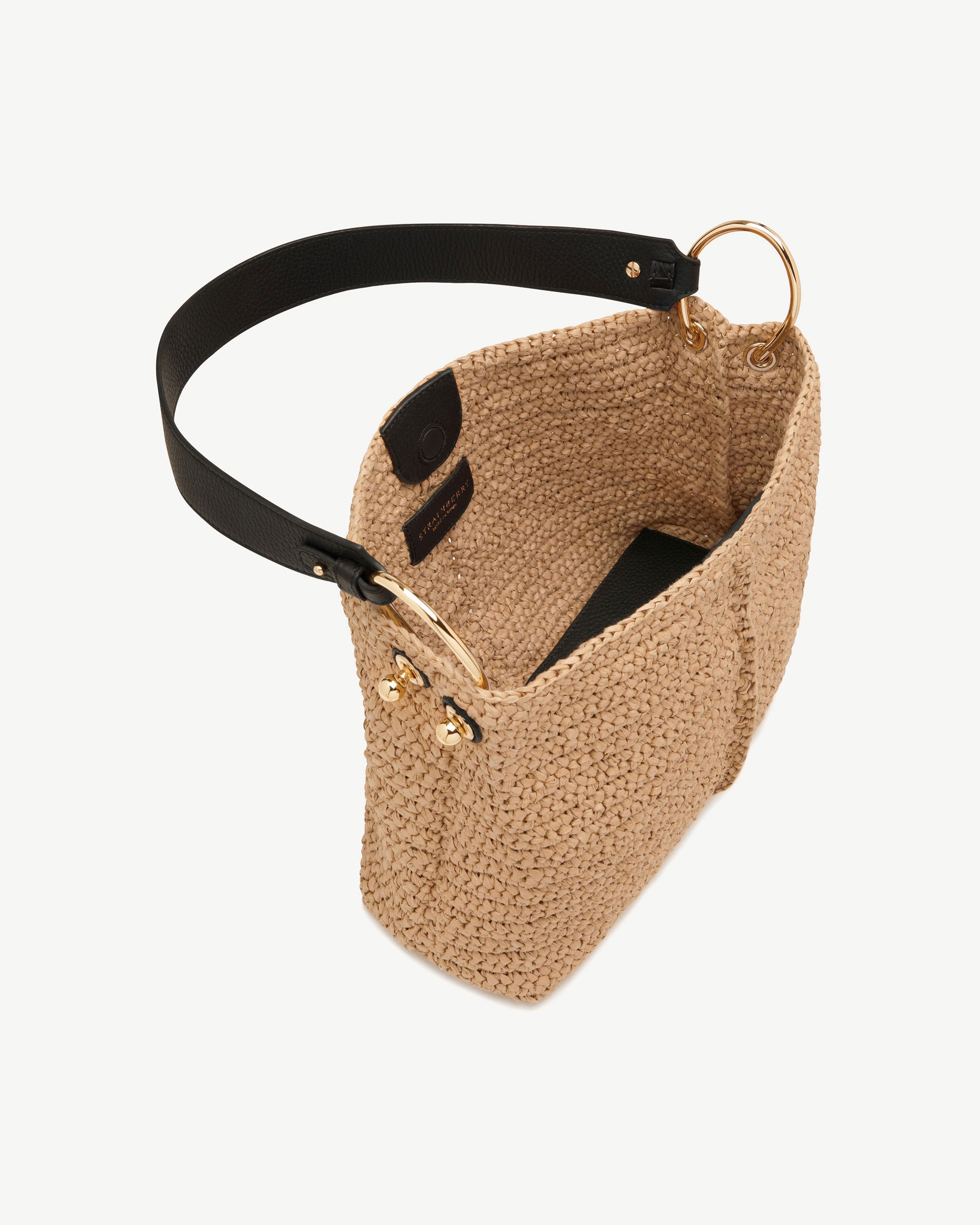 Lana Hobo - Raffia/Black