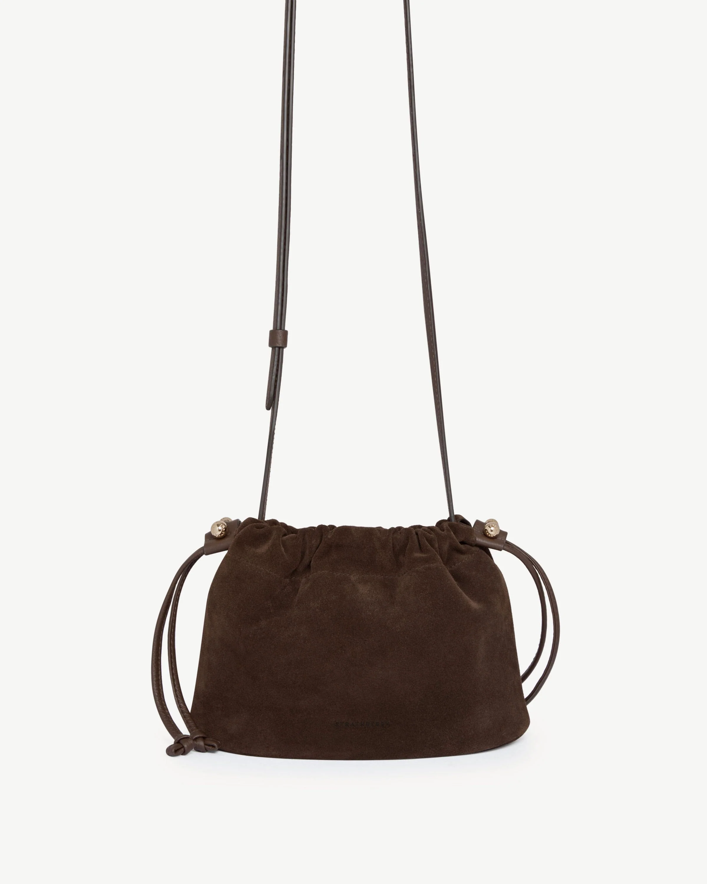 Charlotte Drawstring - Chocolate Suede
