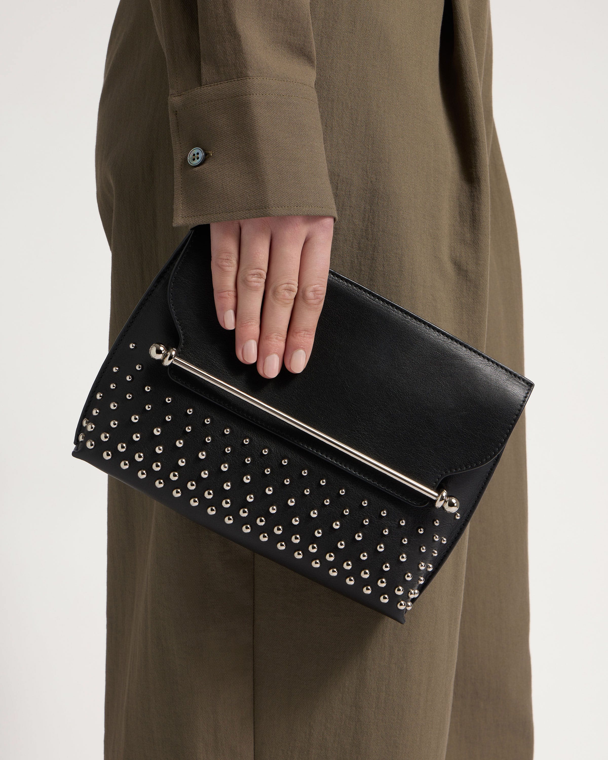 Stylist - Black Ombré Studded Leather