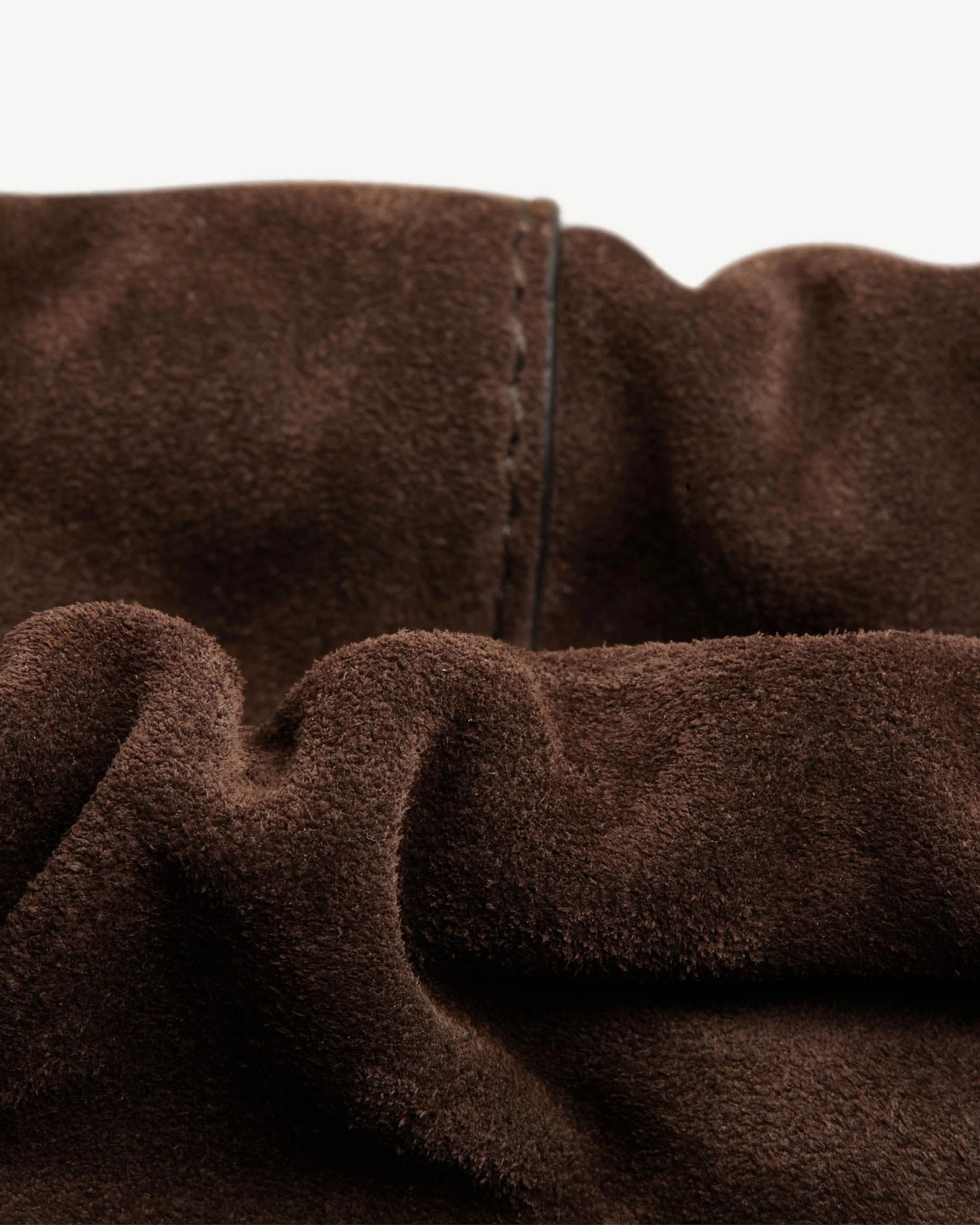 Charlotte Midi Drawstring - Chocolate Suede