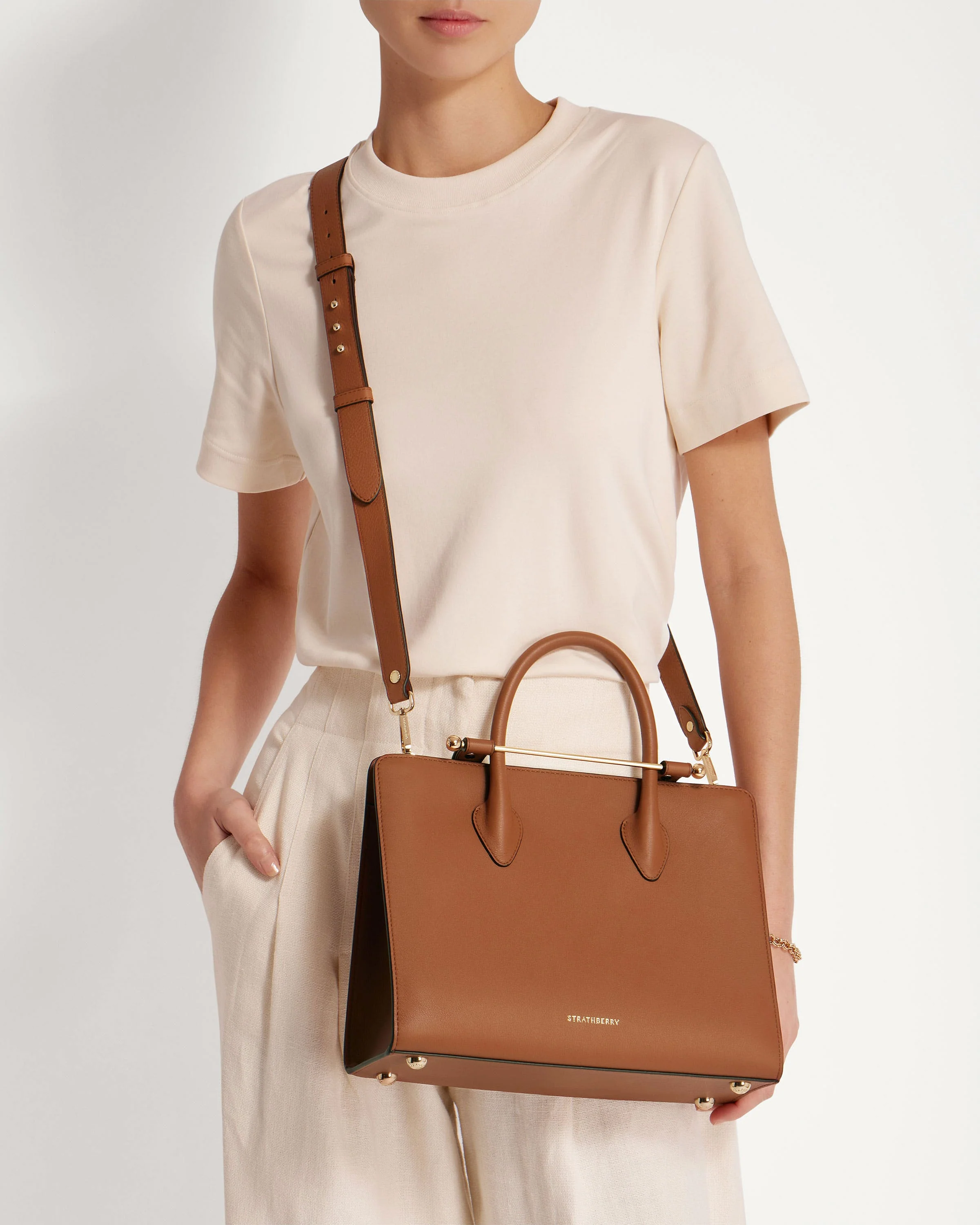Midi Tote - Chestnut