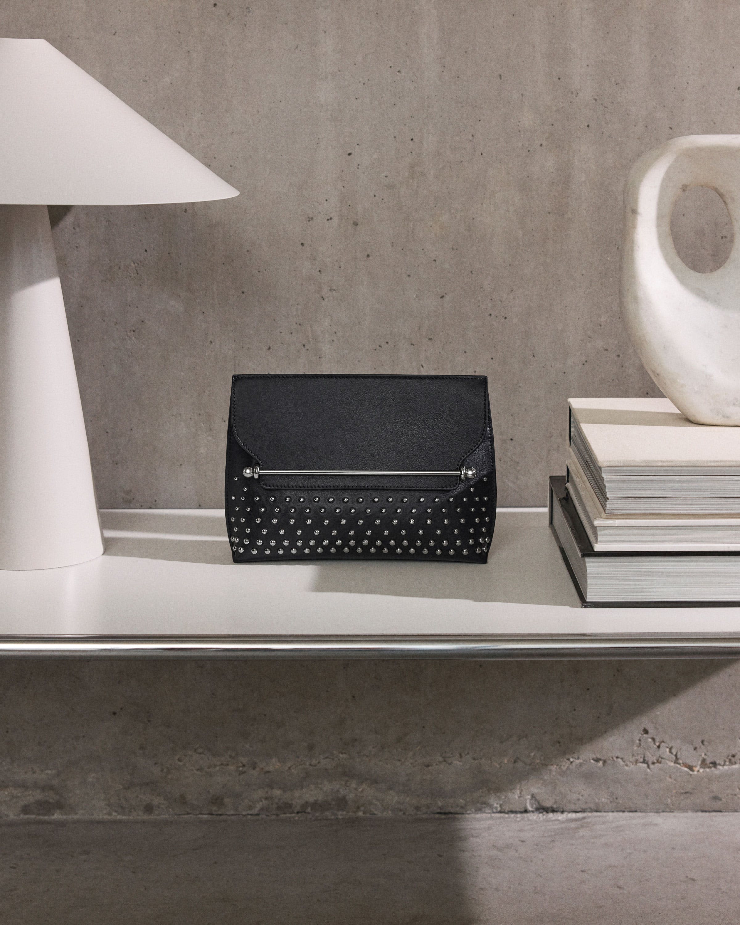 Stylist - Black Ombré Studded Leather