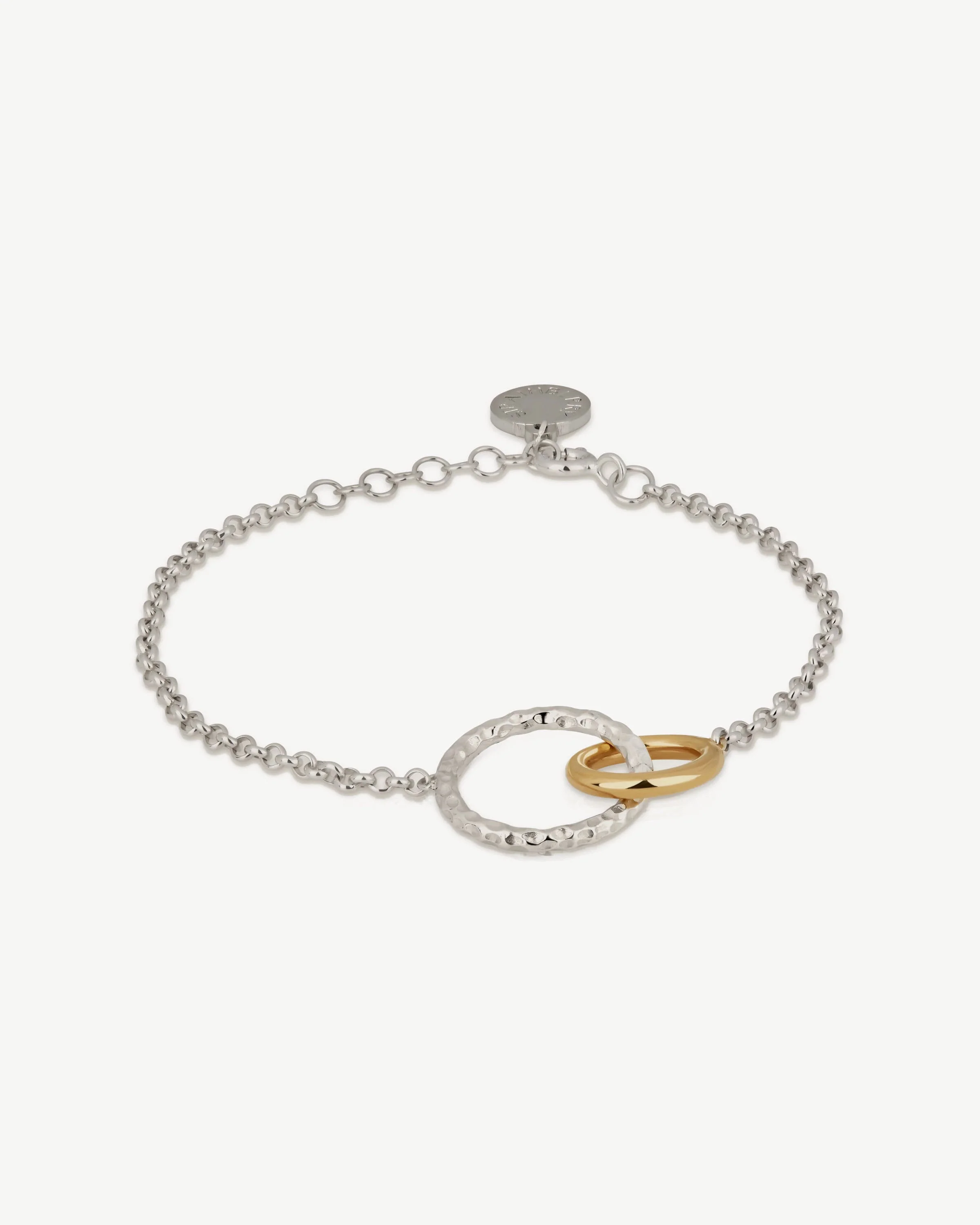 Halo Bracelet - Sterling Silver/24 Carat Gold Gilded