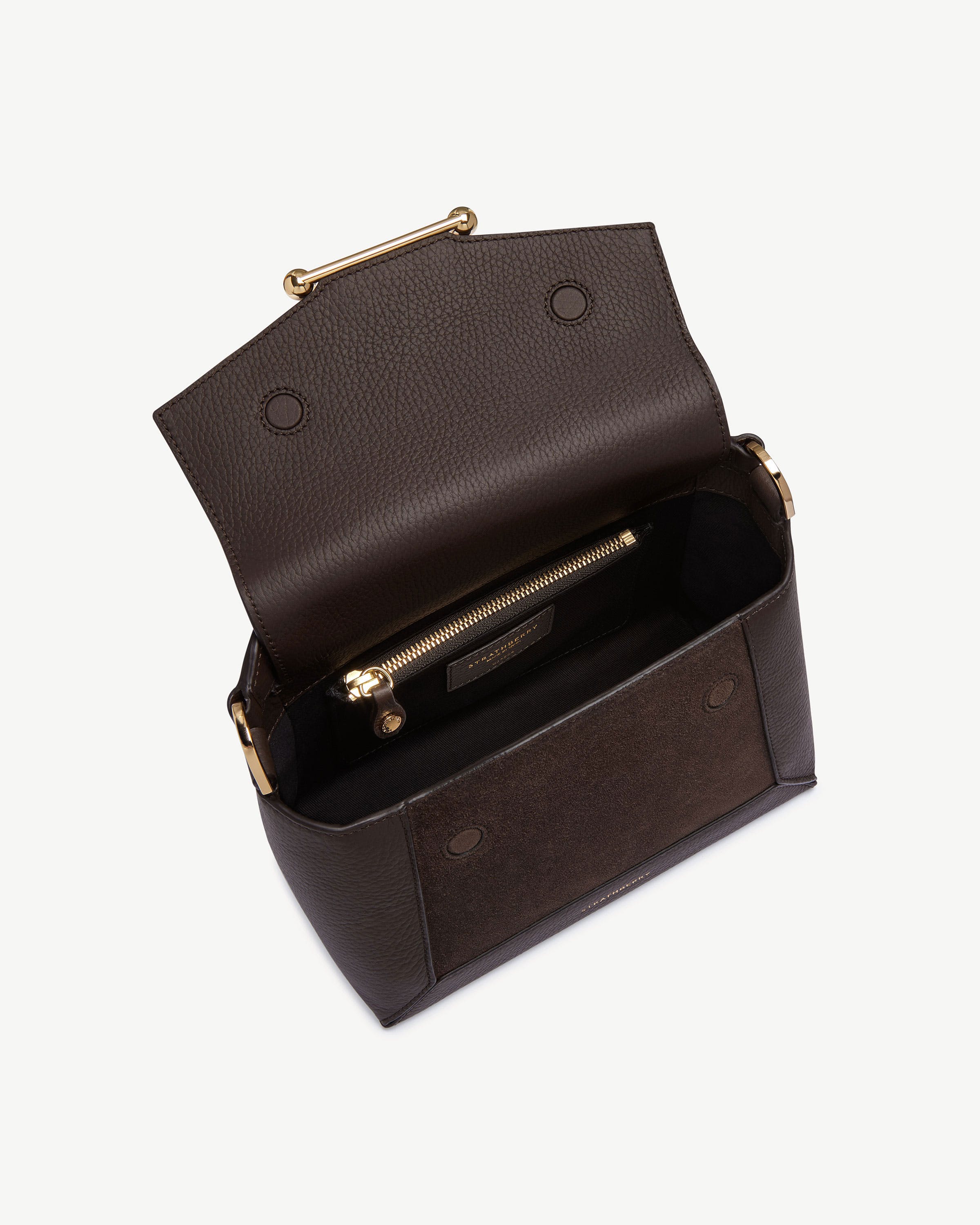 Mosaic Bag - Dark Chocolate Suede/Leather