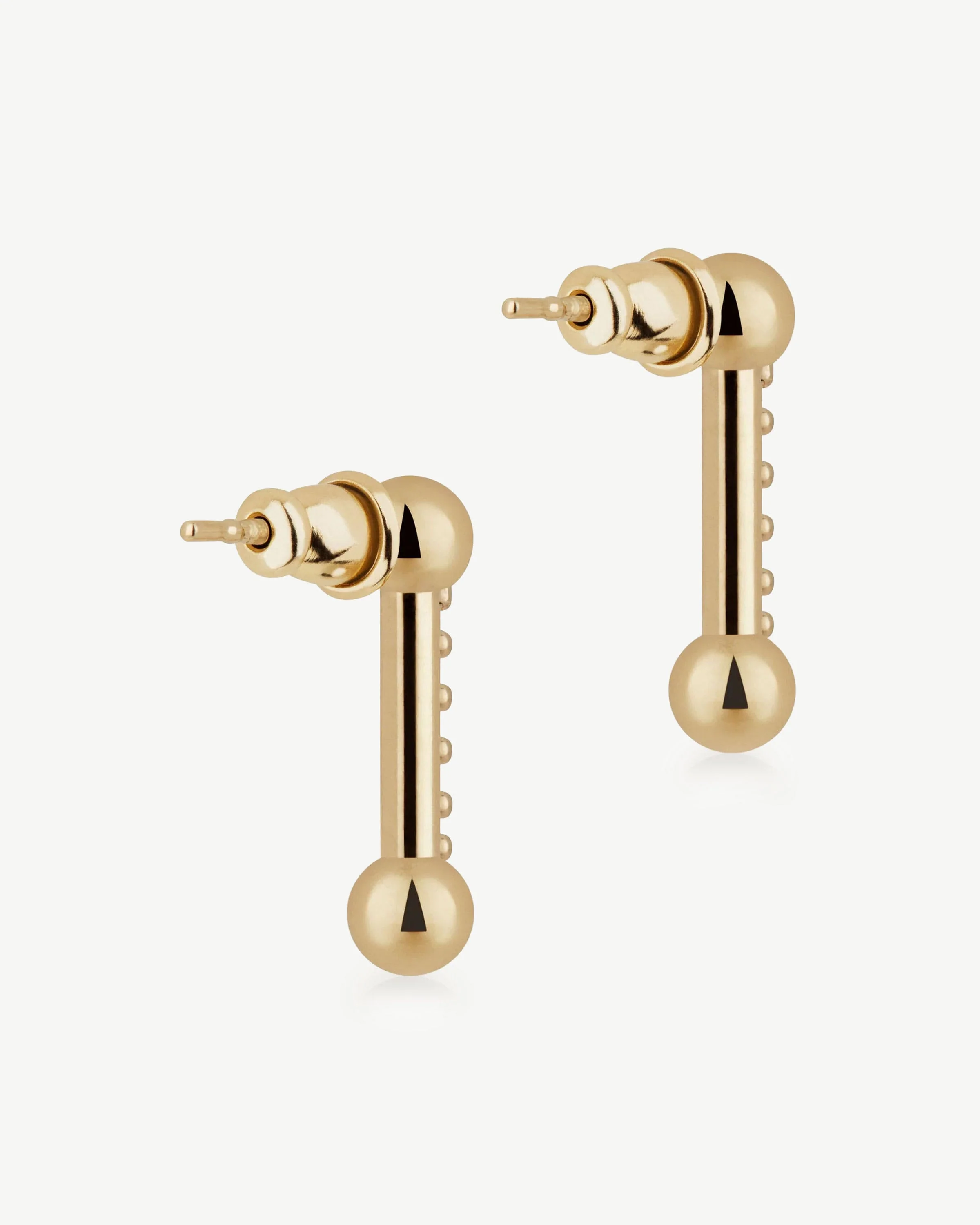 Crystal Mosaic Earrings - 22 Carat Gold Gilded