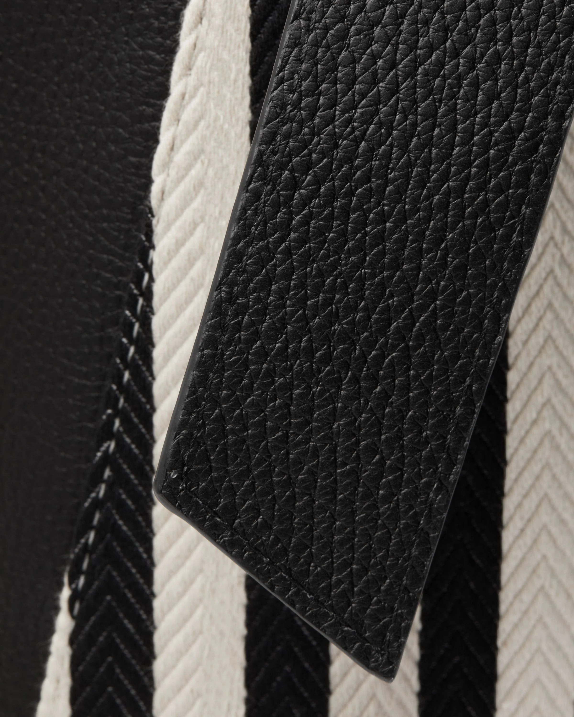 Lana Midi Bucket Bag - Striped Canvas