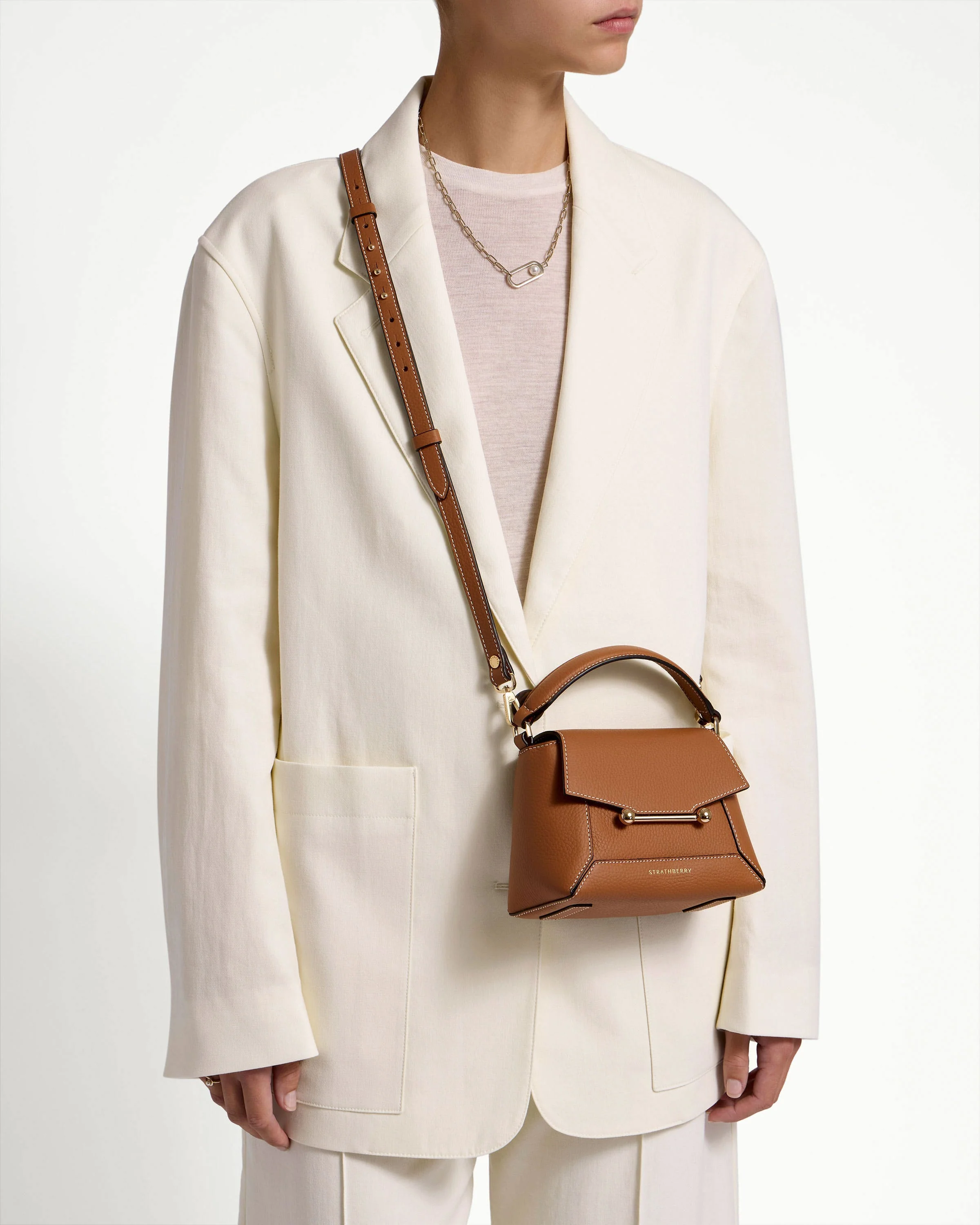 Mosaic Nano - Tan with Vanilla Stitch