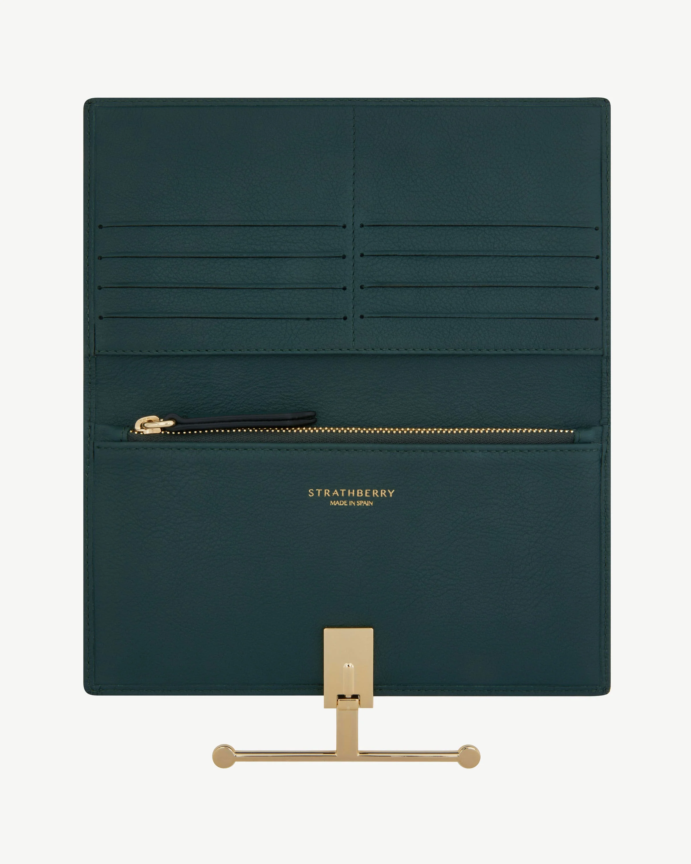 Large Melville Street Wallet - Bottle Green