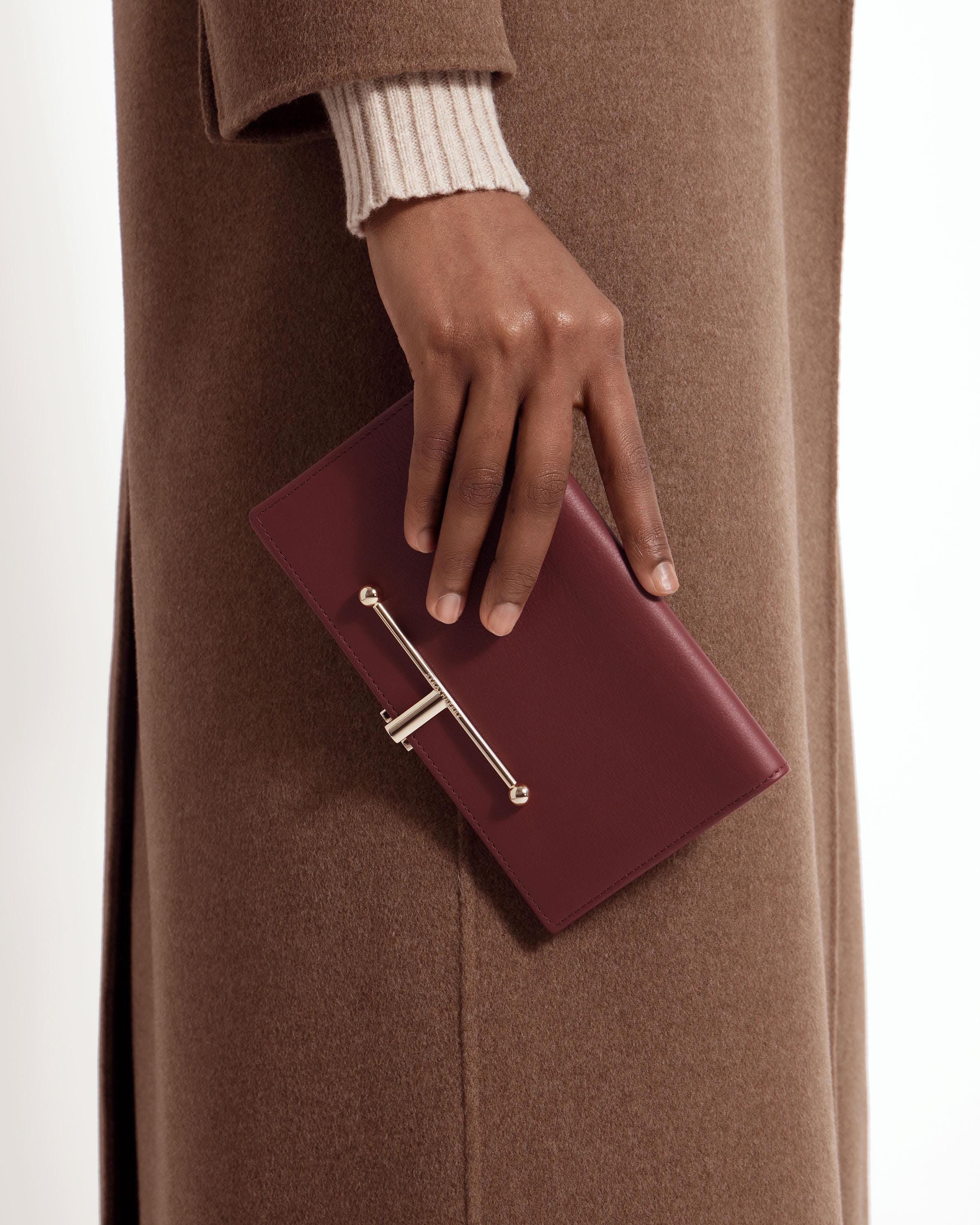 Large Melville Street Wallet - Oxblood/Espresso