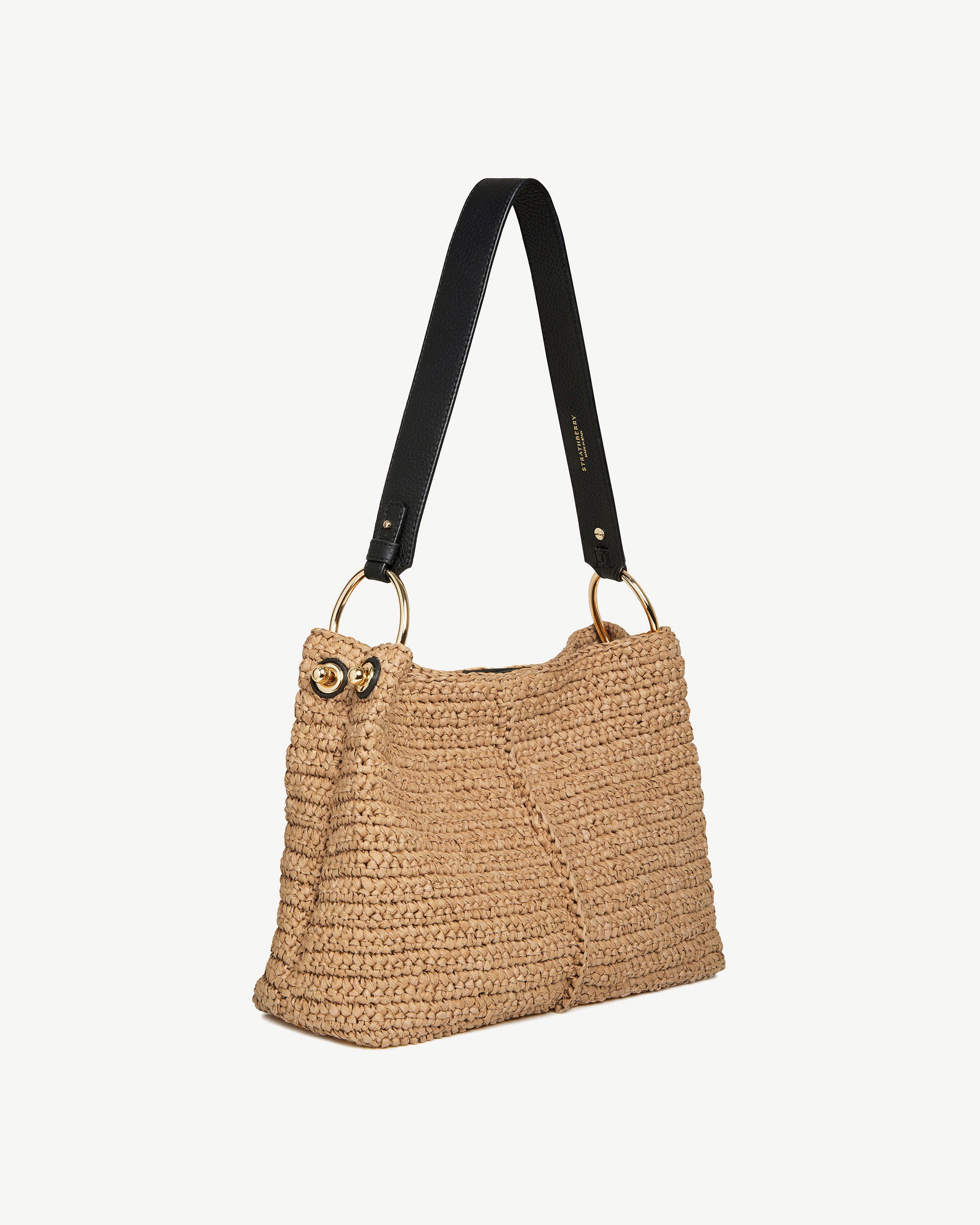 Lana Hobo - Raffia/Black
