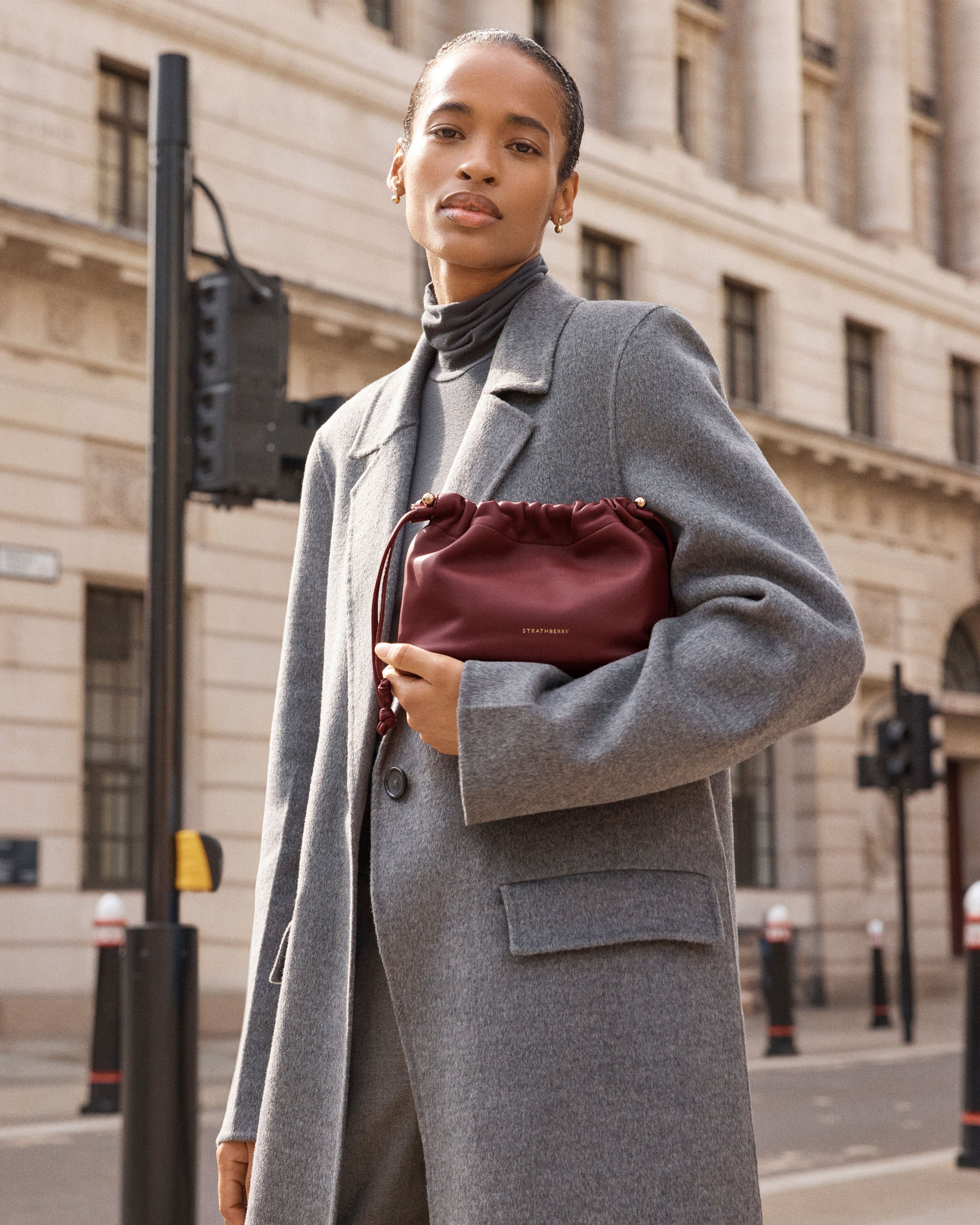 Charlotte Drawstring - Oxblood