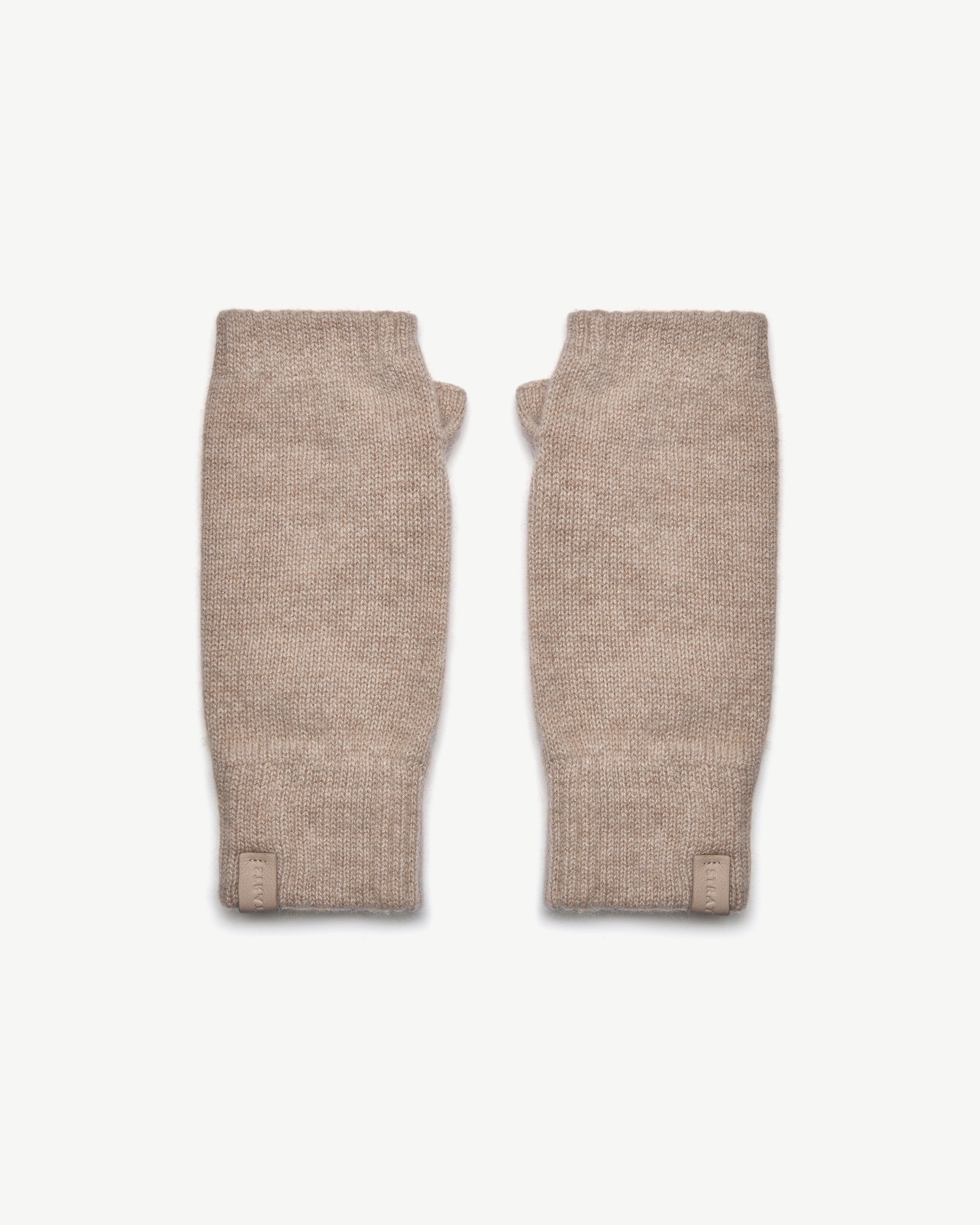 Westray Fingerless Cashmere Gloves - Oat