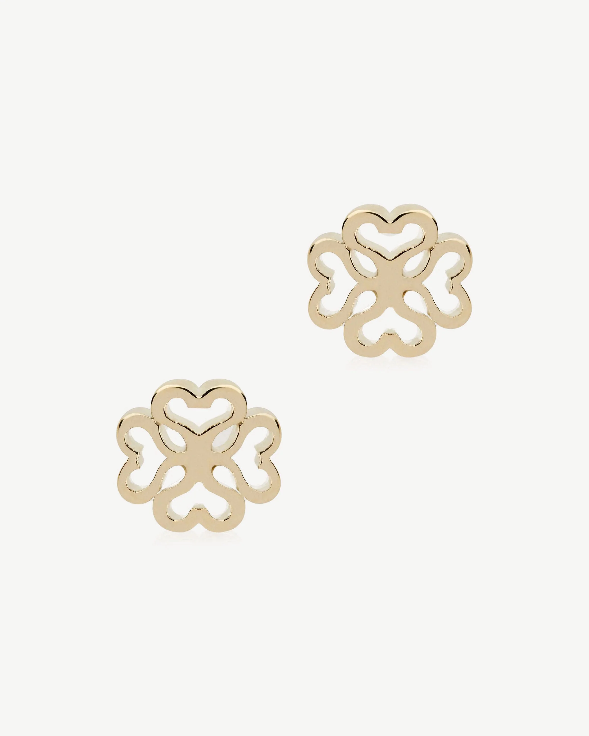 Monogram Earrings - 22 Carat Gold Gilded