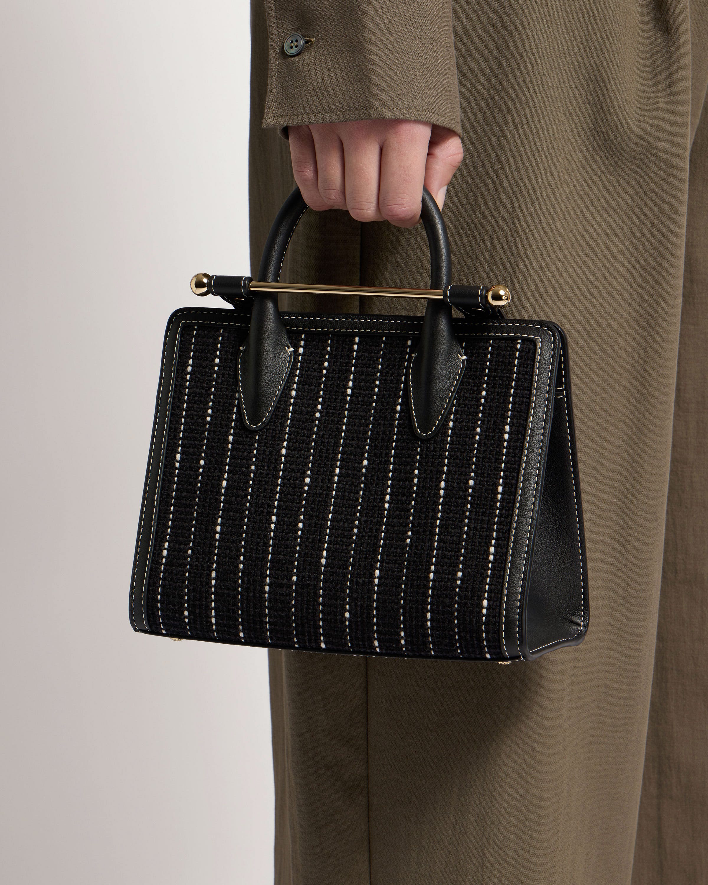 Mini Tote - Black Tweed