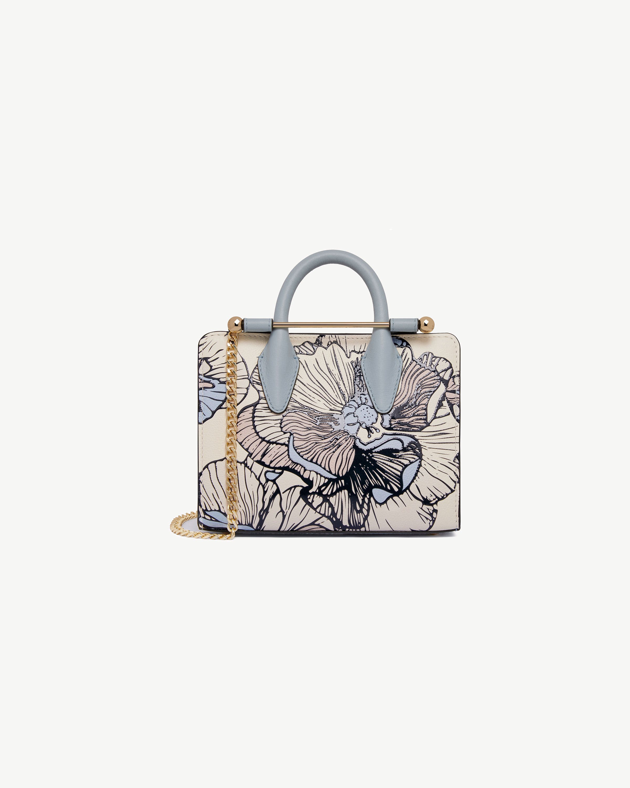 Nano Tote - Floral Vanilla/Dusky Blue